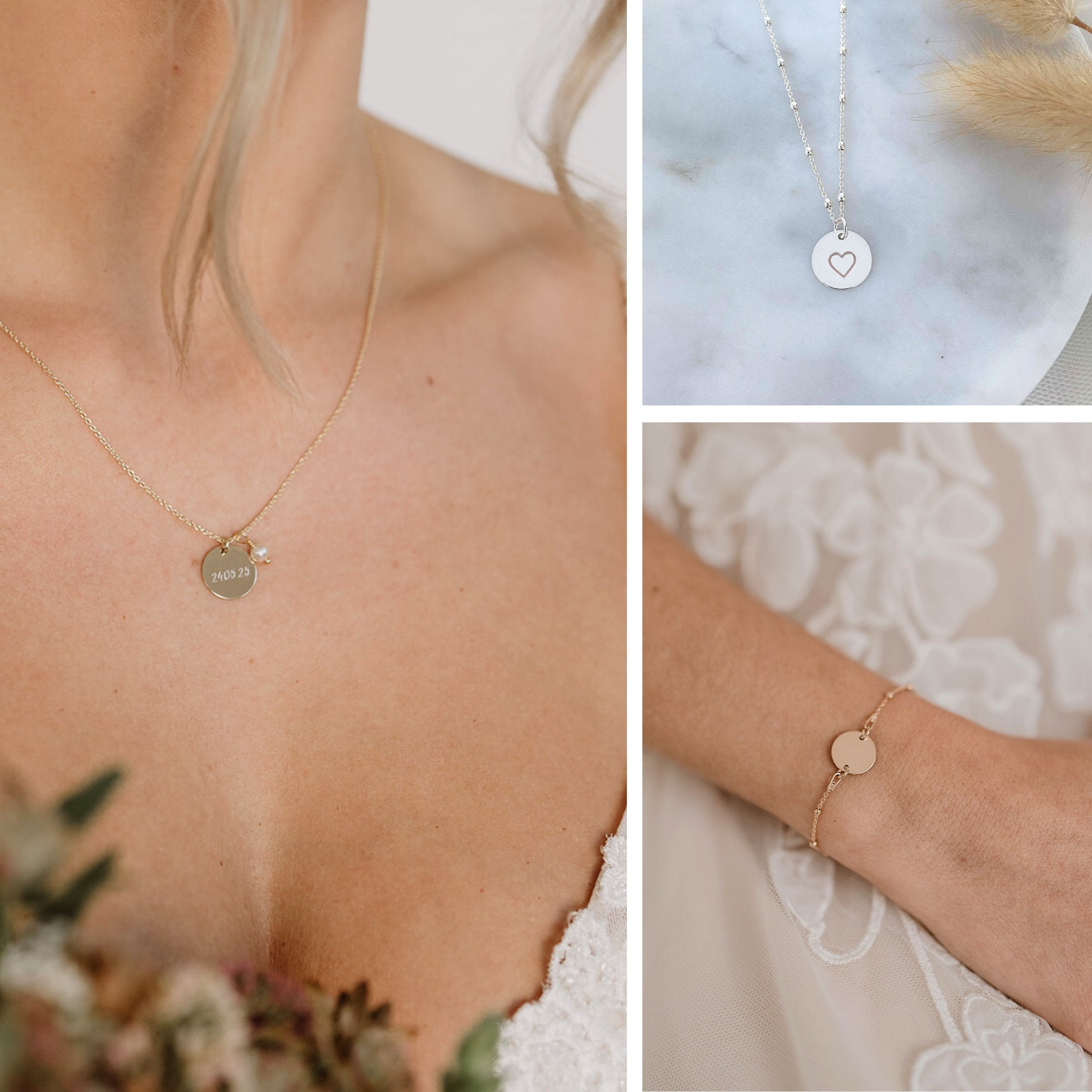 Gravurschmuck Braut & personalisierbarer Brautschmuck