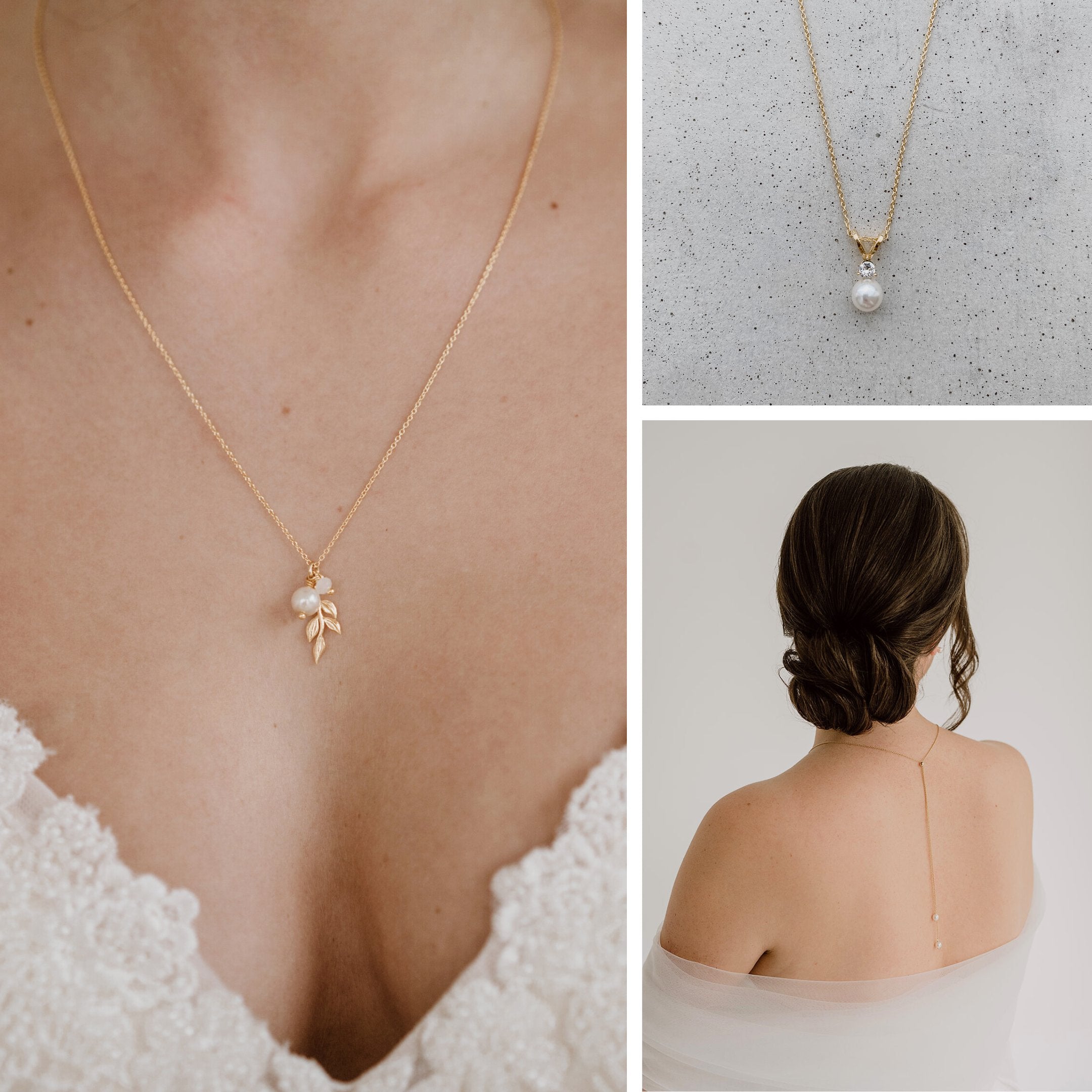Braut Halsketten & Halsketten zur Hochzeit