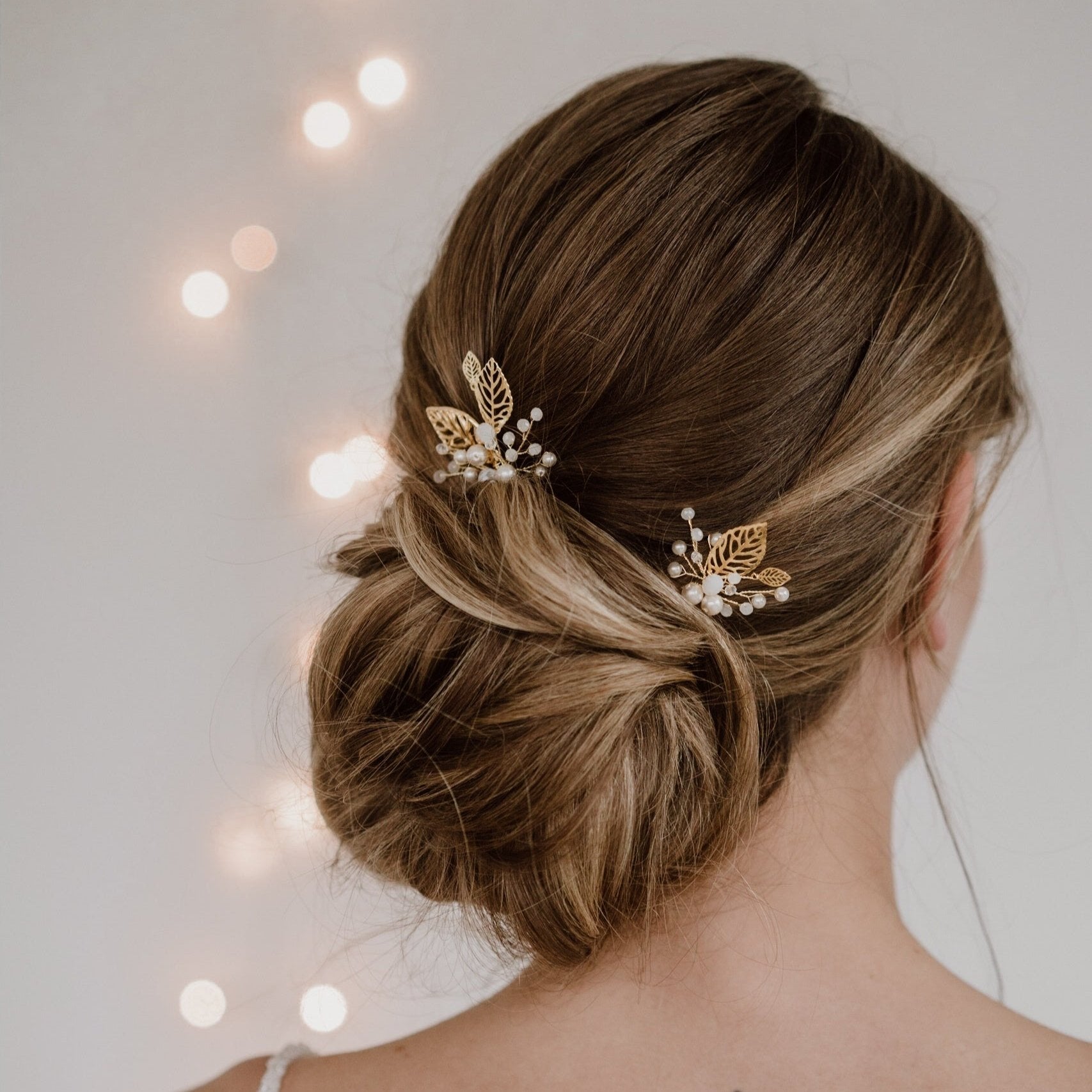 Zoe | Brauthaarschmuck - Haarnadeln mit Blättern