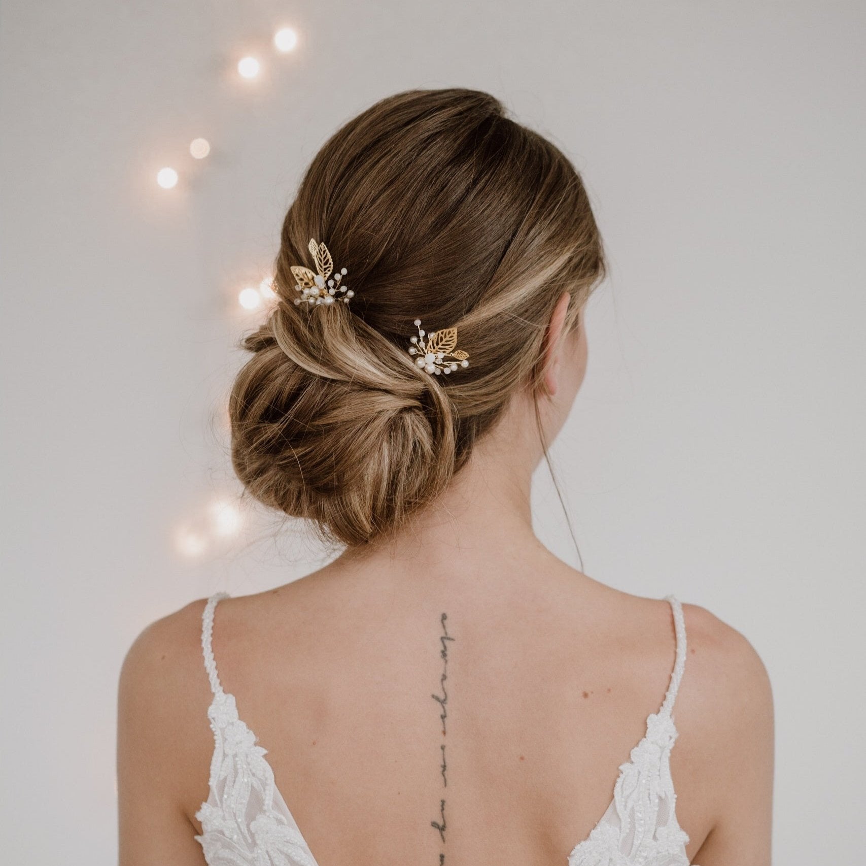 Zoe | Brauthaarschmuck - Haarnadeln mit Blättern