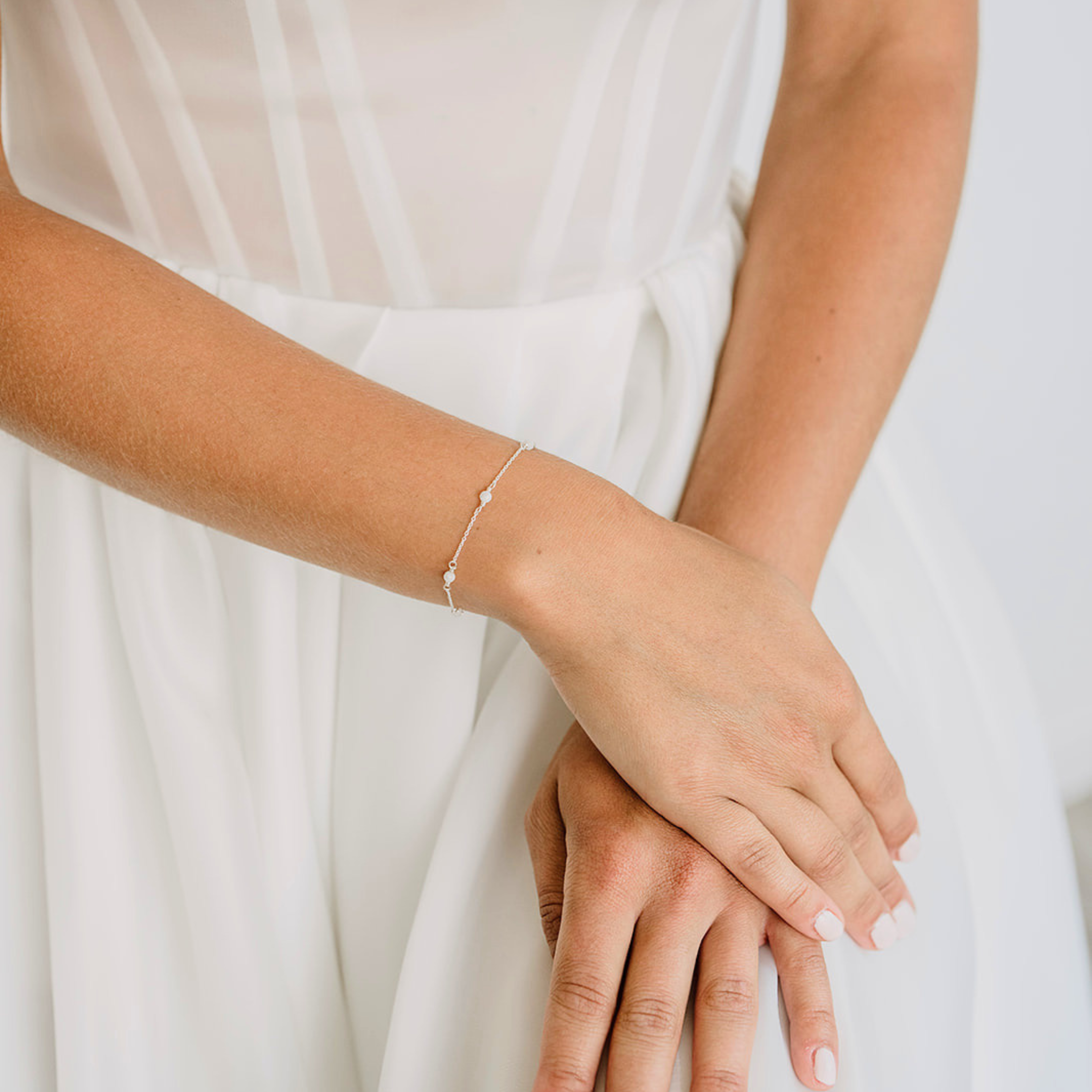 Luna | Brautschmuck Armband mit Mondsteinen