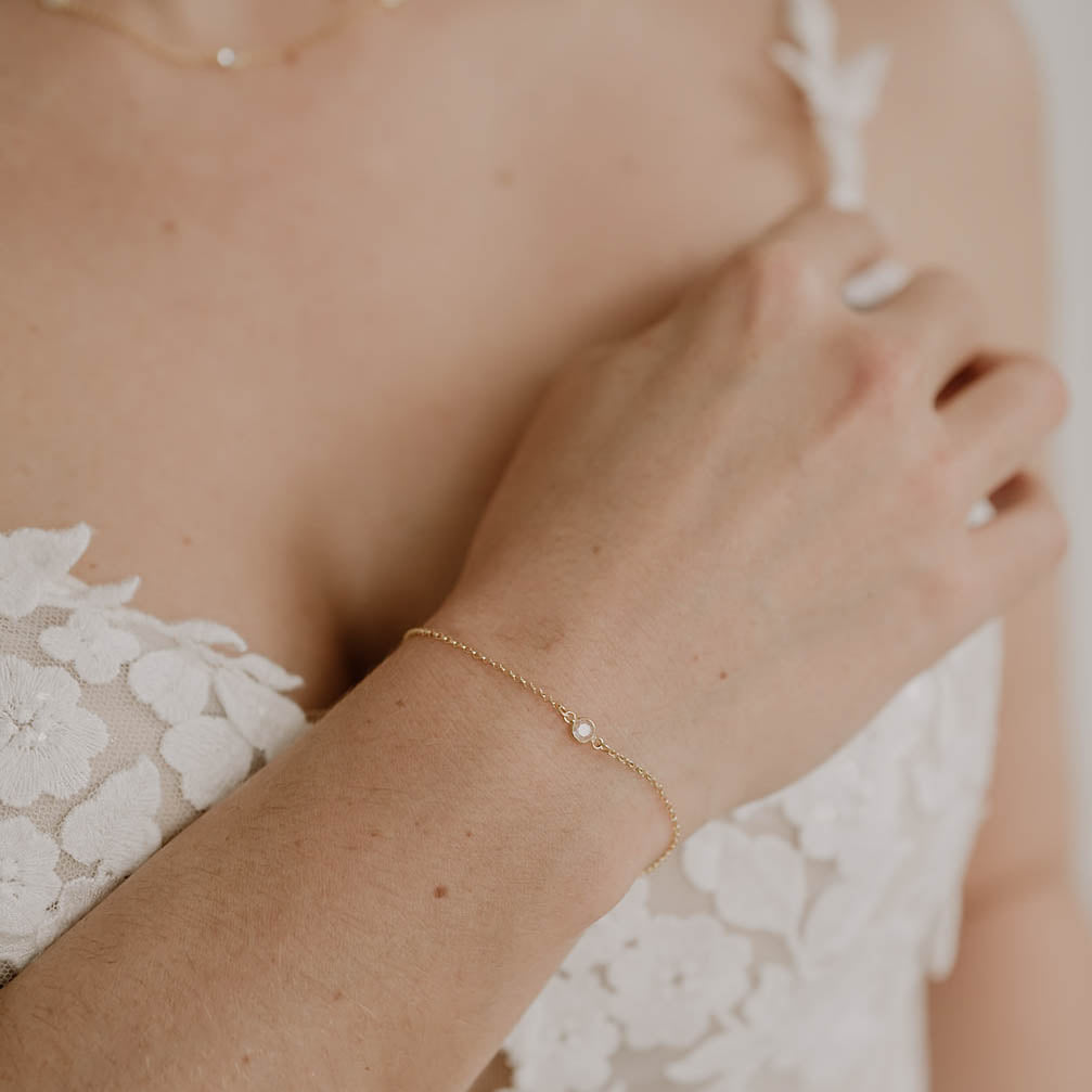 Alani | Brautarmband mit Zirkonia Kristall