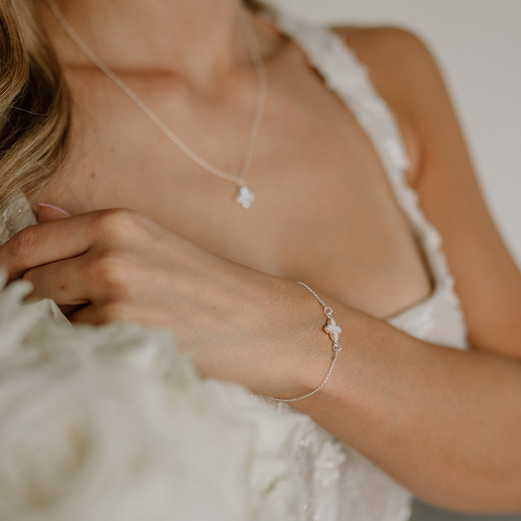 Daisy | Armband Hochzeit mit Blüte dezent