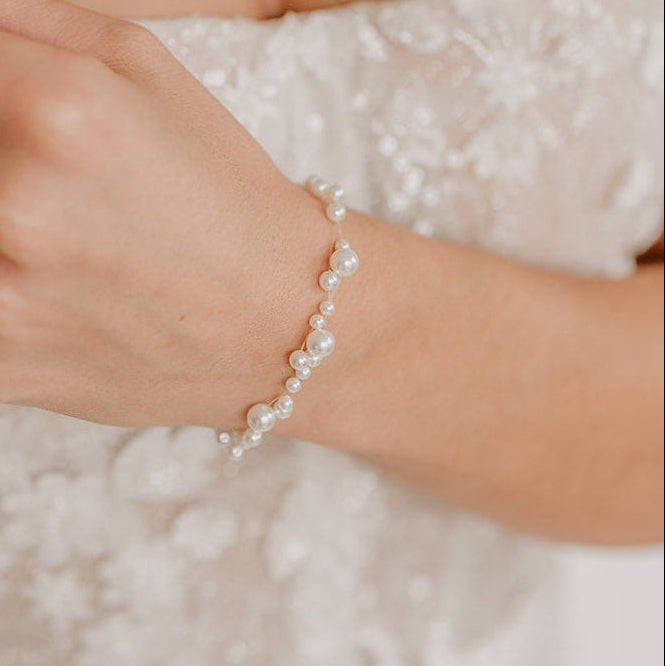 Jasmin | Braut Armband mit Perlen