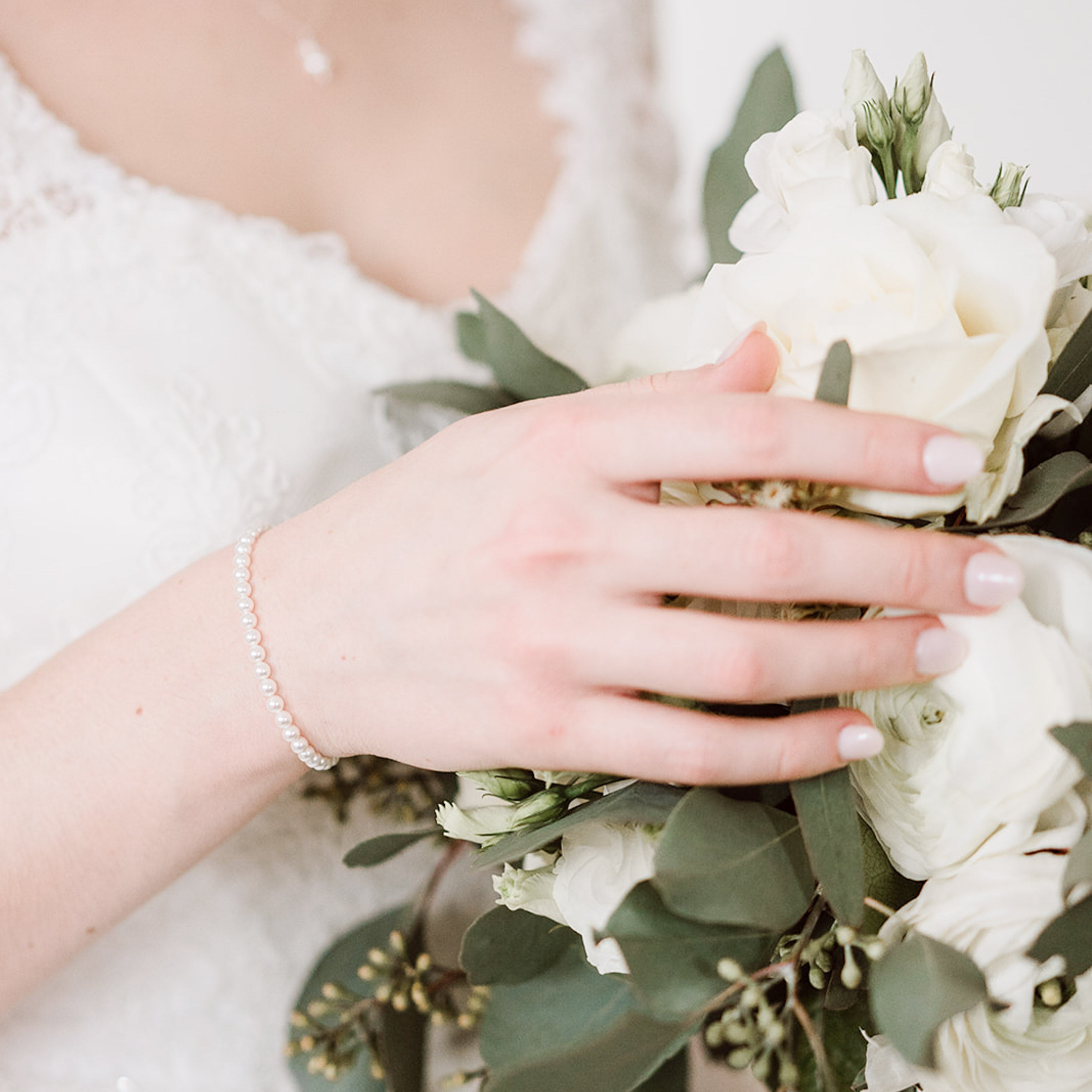 Perla | Perlenarmband Hochzeit schlicht