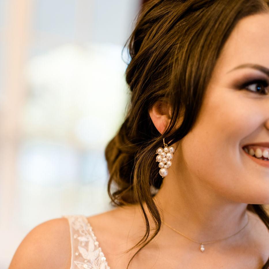 Penelope | Ohrringe Hochzeit mit Perlen