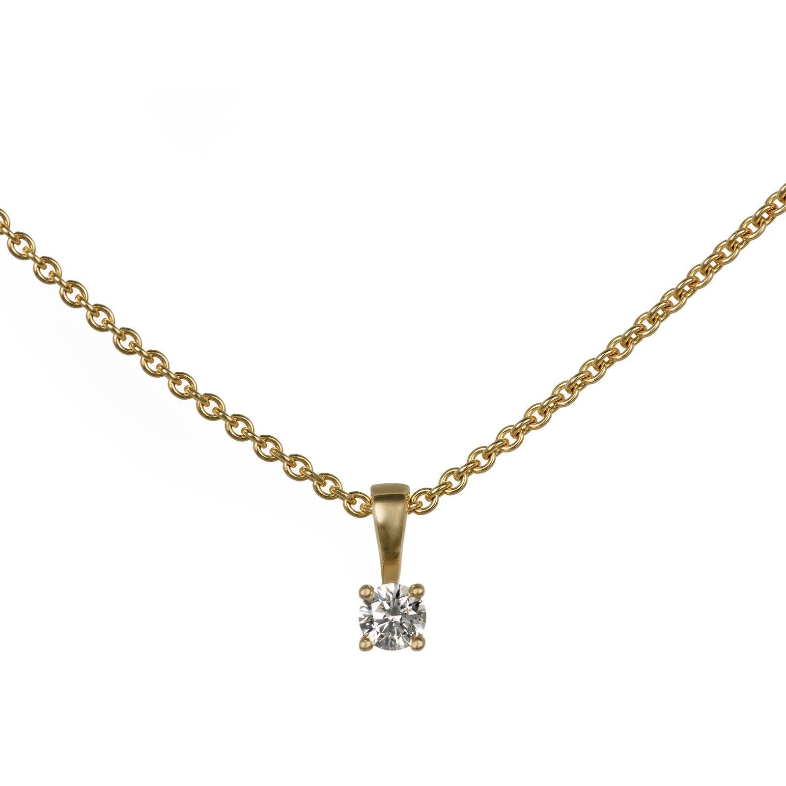 Collier Estelle 585er Gelbgold mit Brillant
