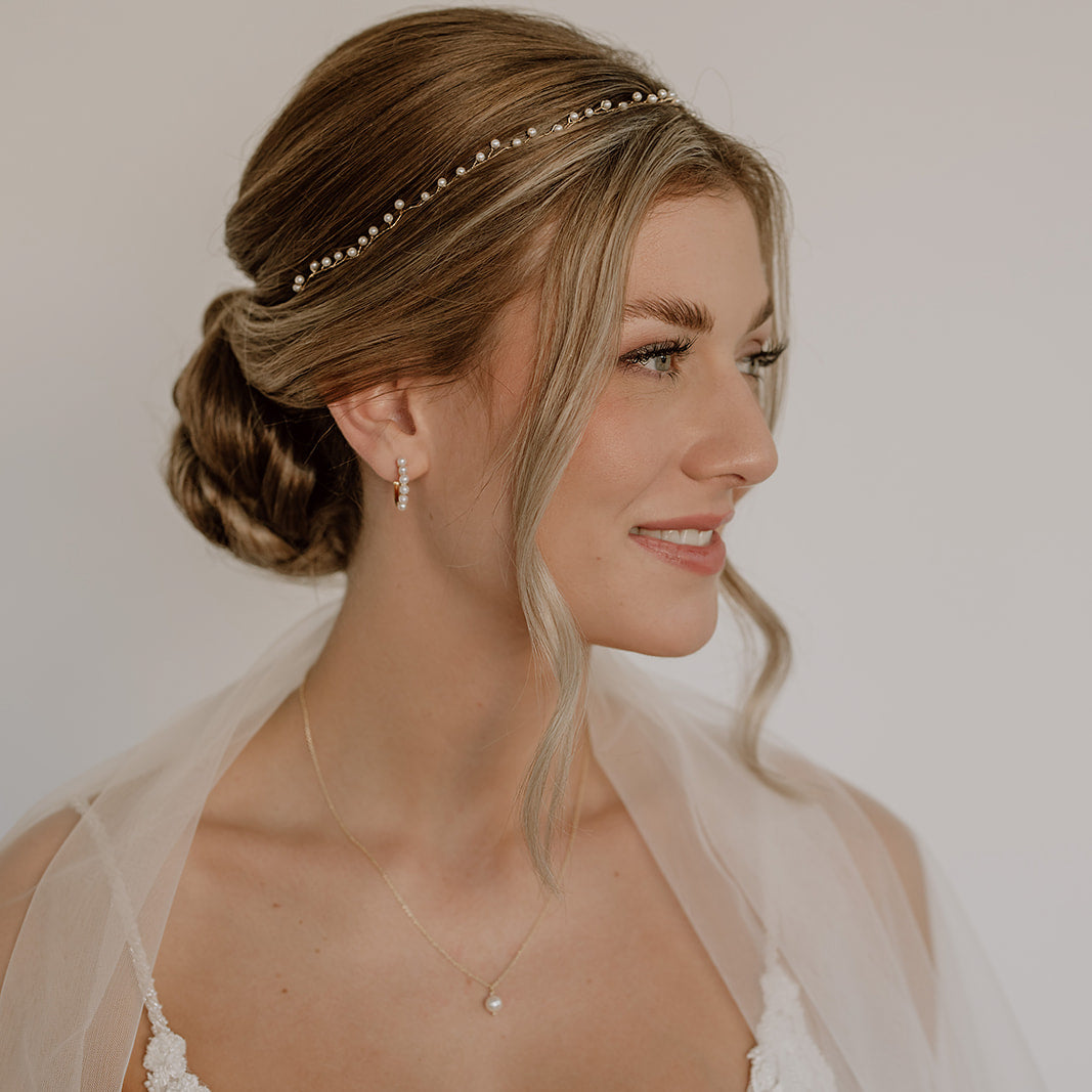 Basic I | Braut Headpiece mit Perlen