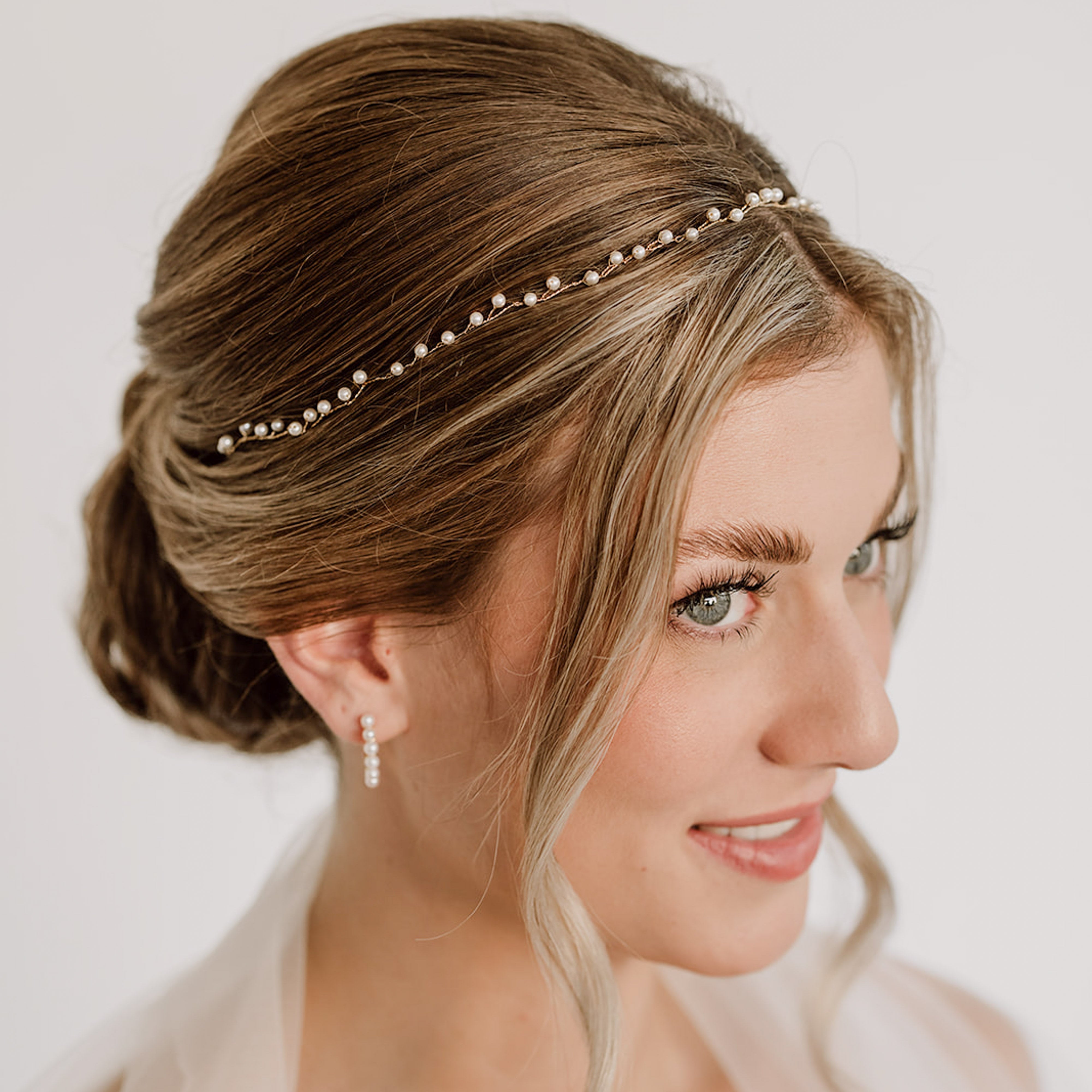 Basic I | Braut Headpiece mit Perlen
