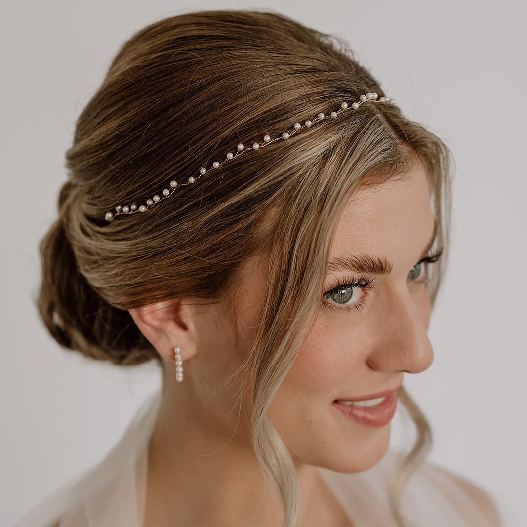 Basic I | Braut Headpiece mit Perlen
