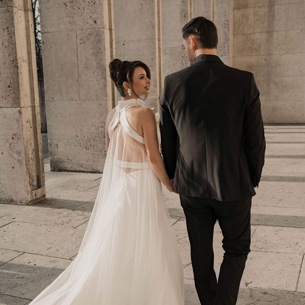 Coco mit Tropfen | Braut Ohrringe mit Blüten