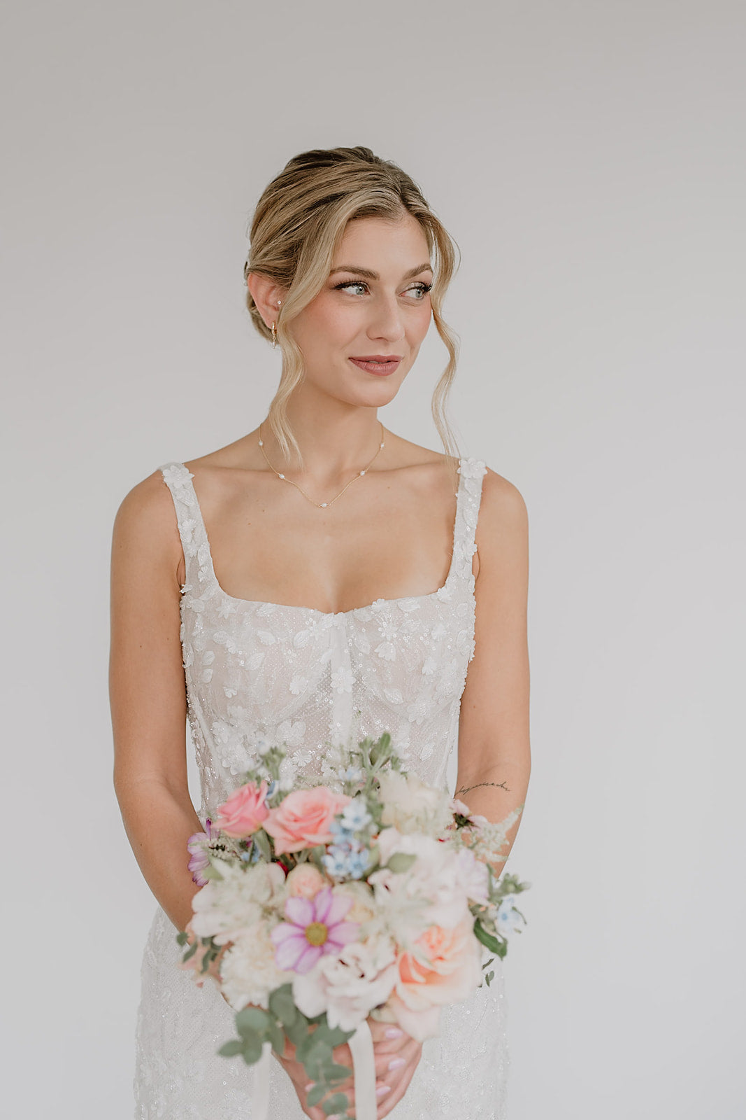 Resi | Brautcreolen mit Perle TEST hell