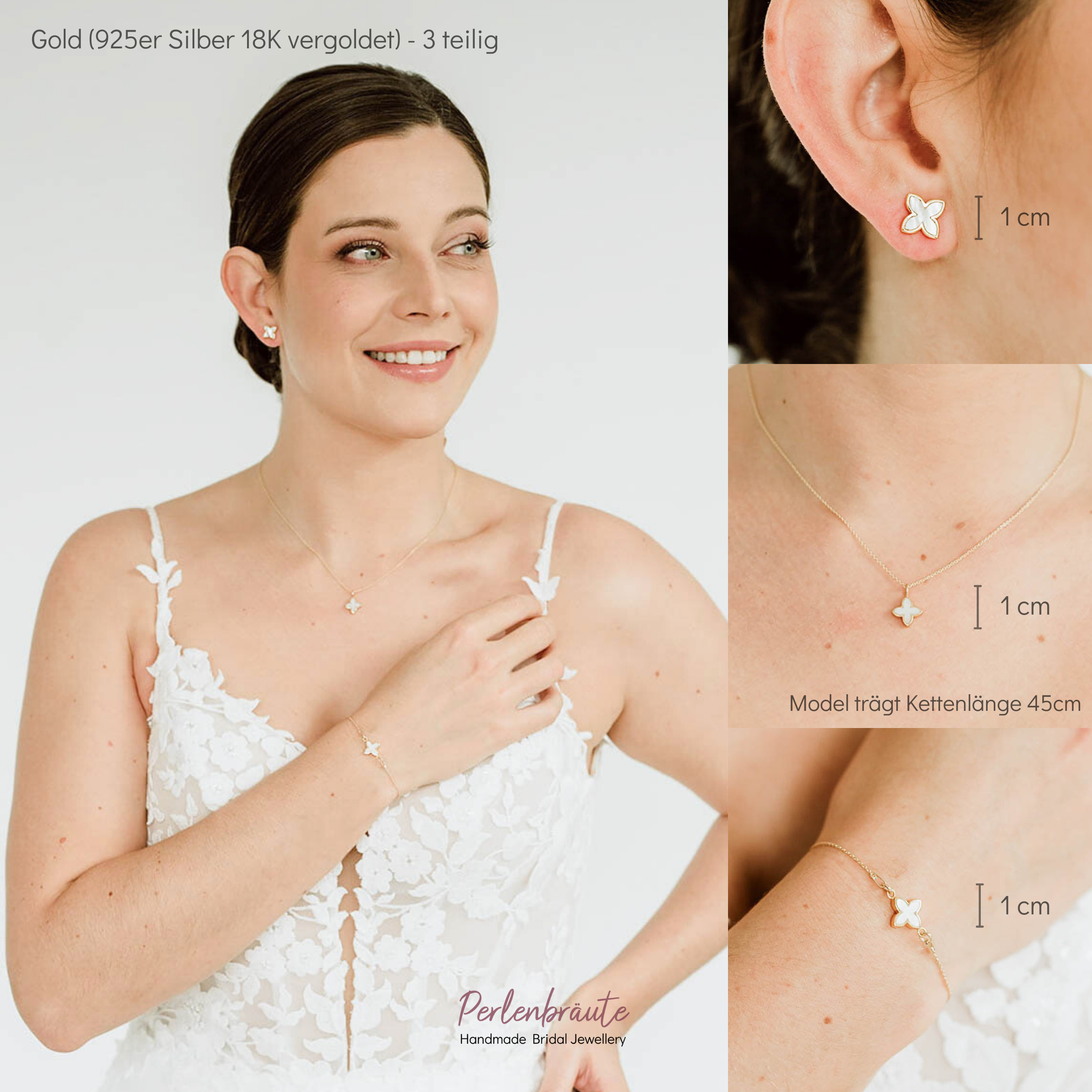 Daisy | Brautschmuck Set mit Blüte