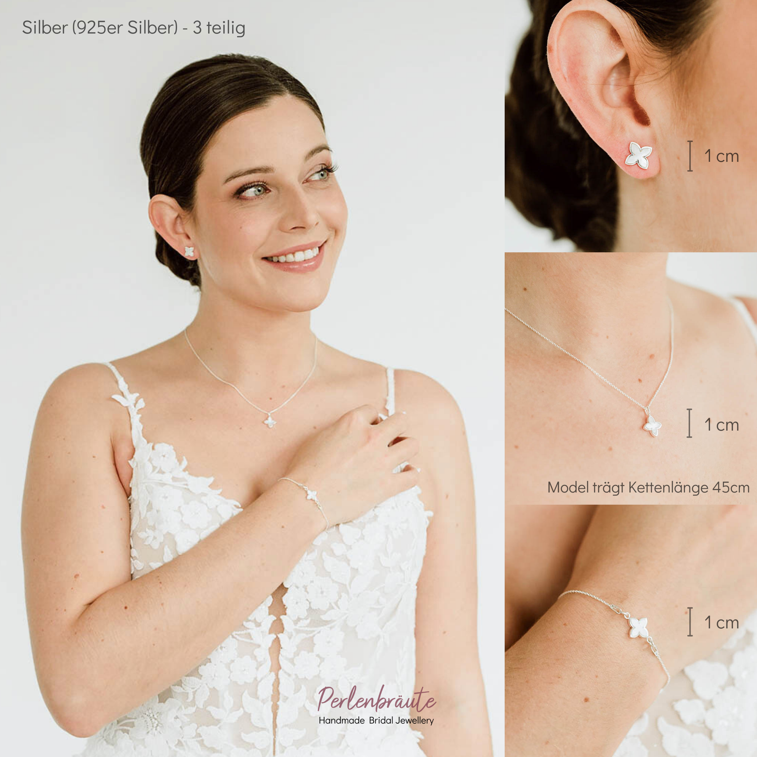 Daisy | Brautschmuck Set mit Blüte