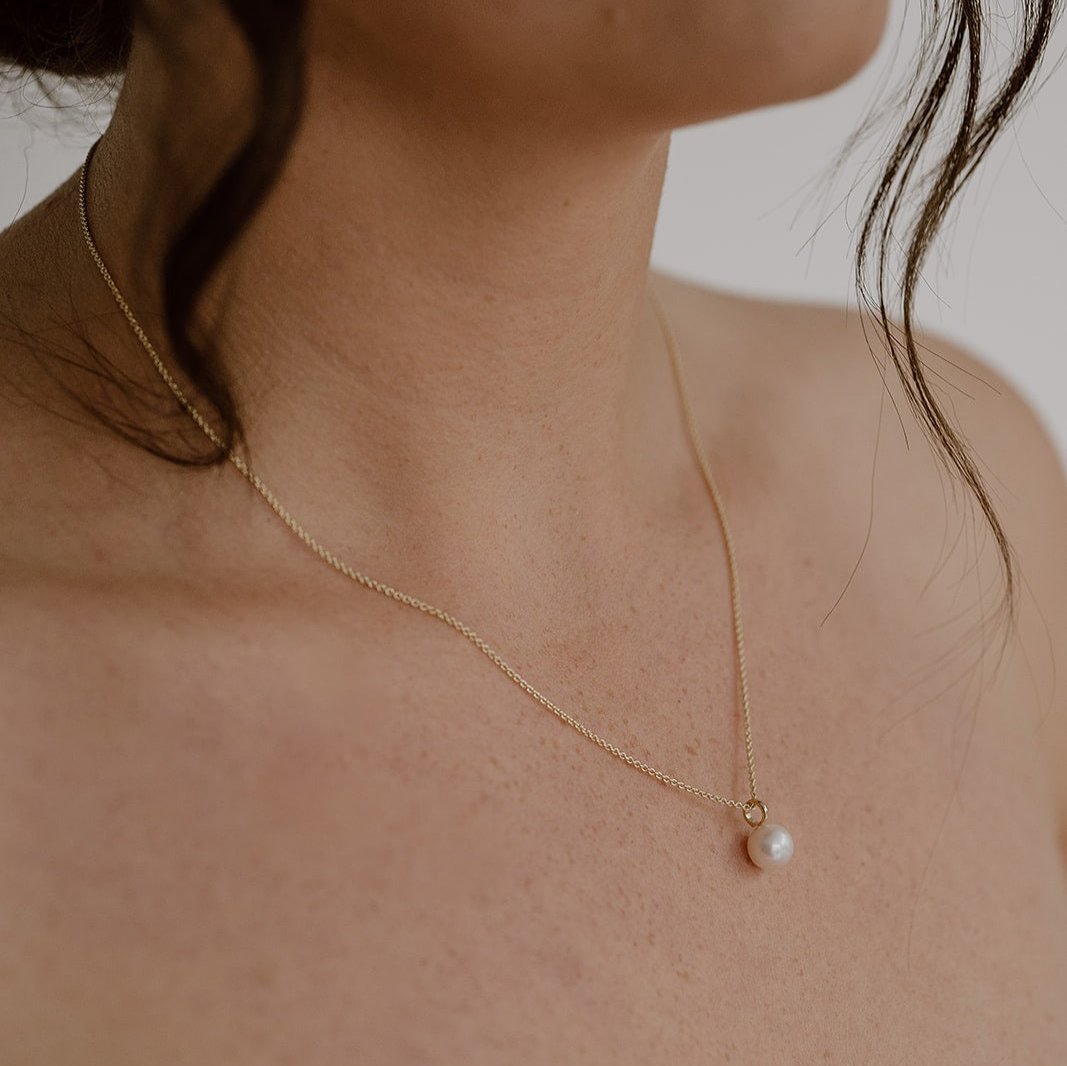 Collier Beatrice 585er Gelbgold mit Süßwasserperle