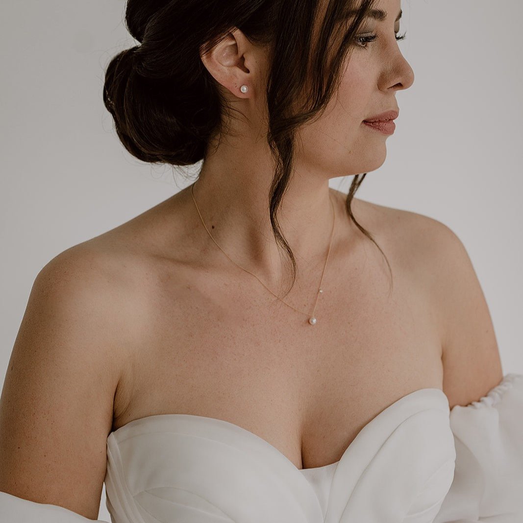 Collier Diana 750er Gelbgold mit Akoya Perle