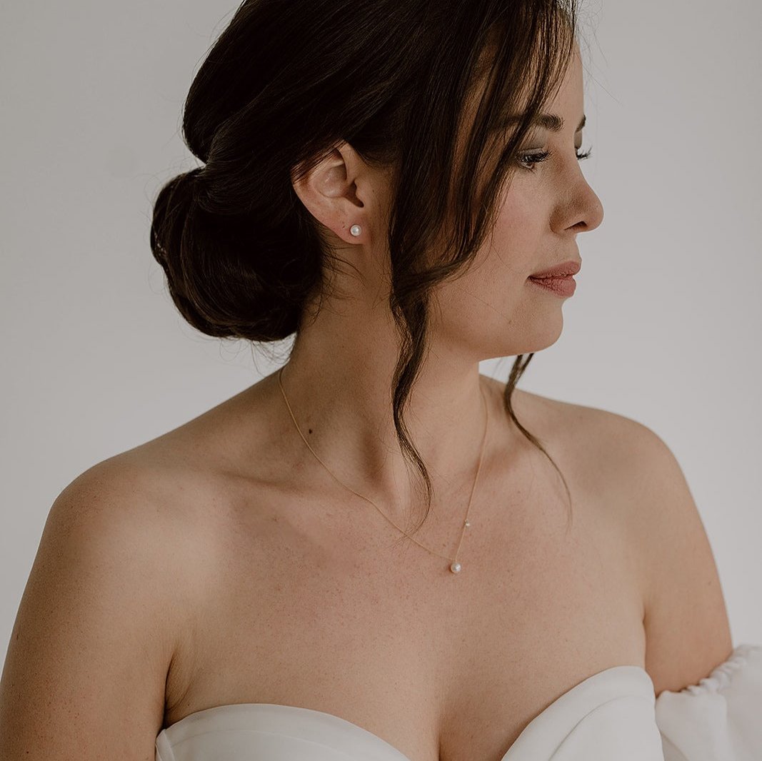 Perlenstecker Beatrice 585er Gelbgold mit Akoya Perle