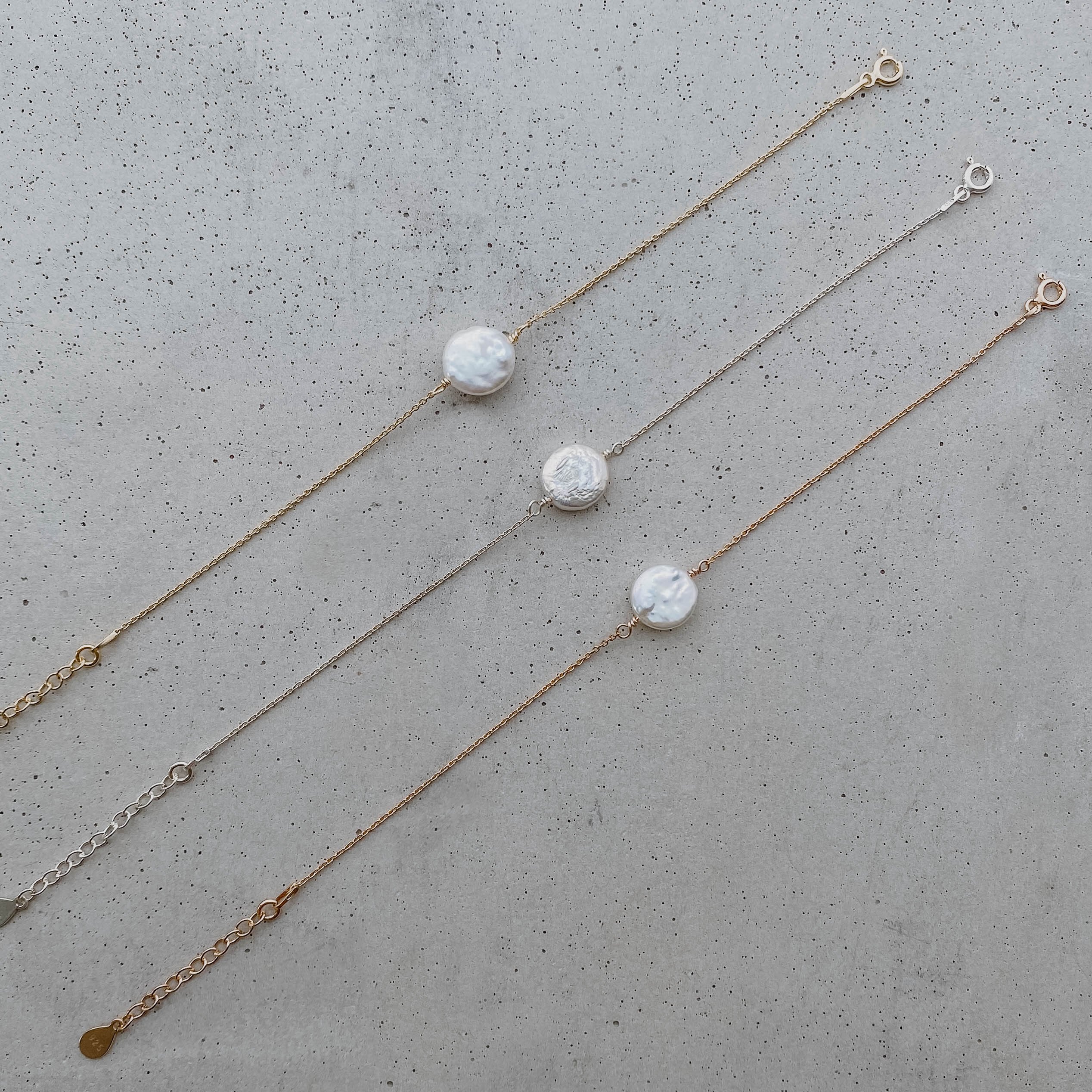 Clara | Armband Hochzeit mit echter Perle