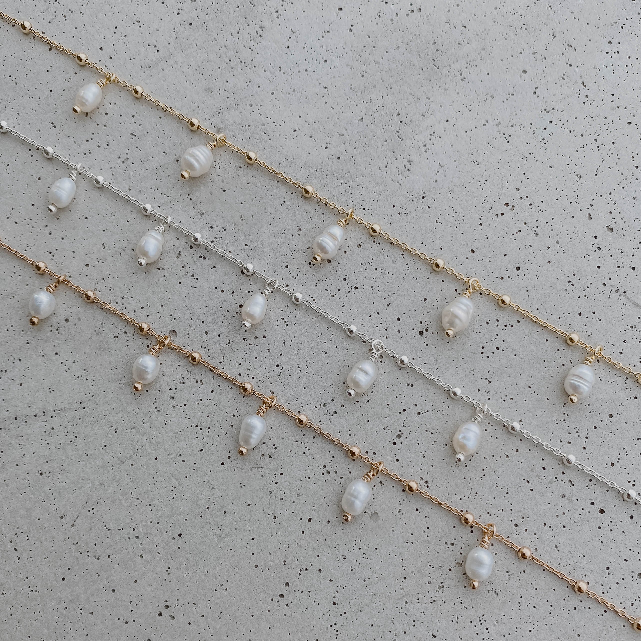 Kaya | Brautschmuck Set mit Süßwasserperlen