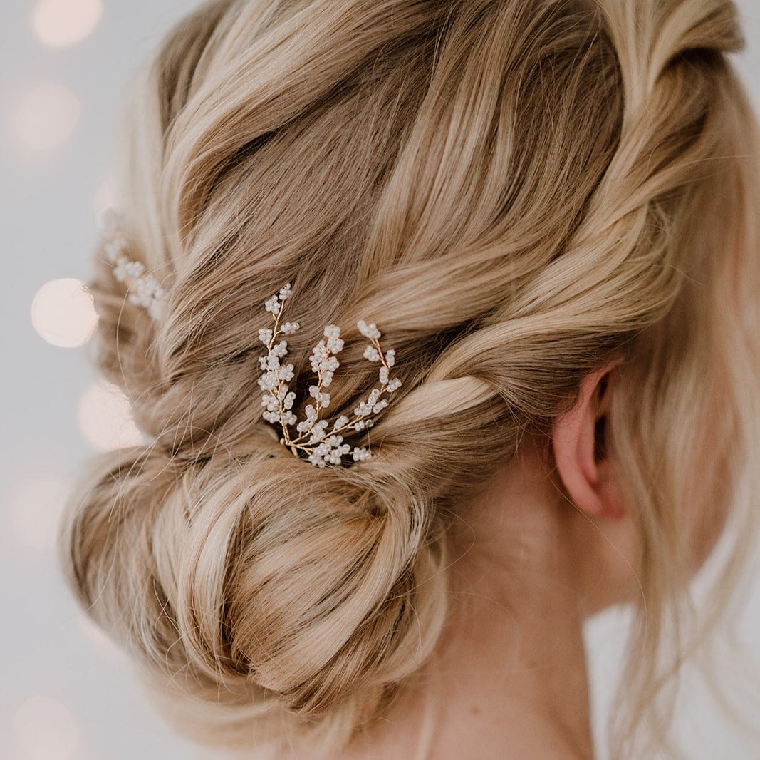 Belina | Hochzeit Haarnadeln mit kleinen Perlen