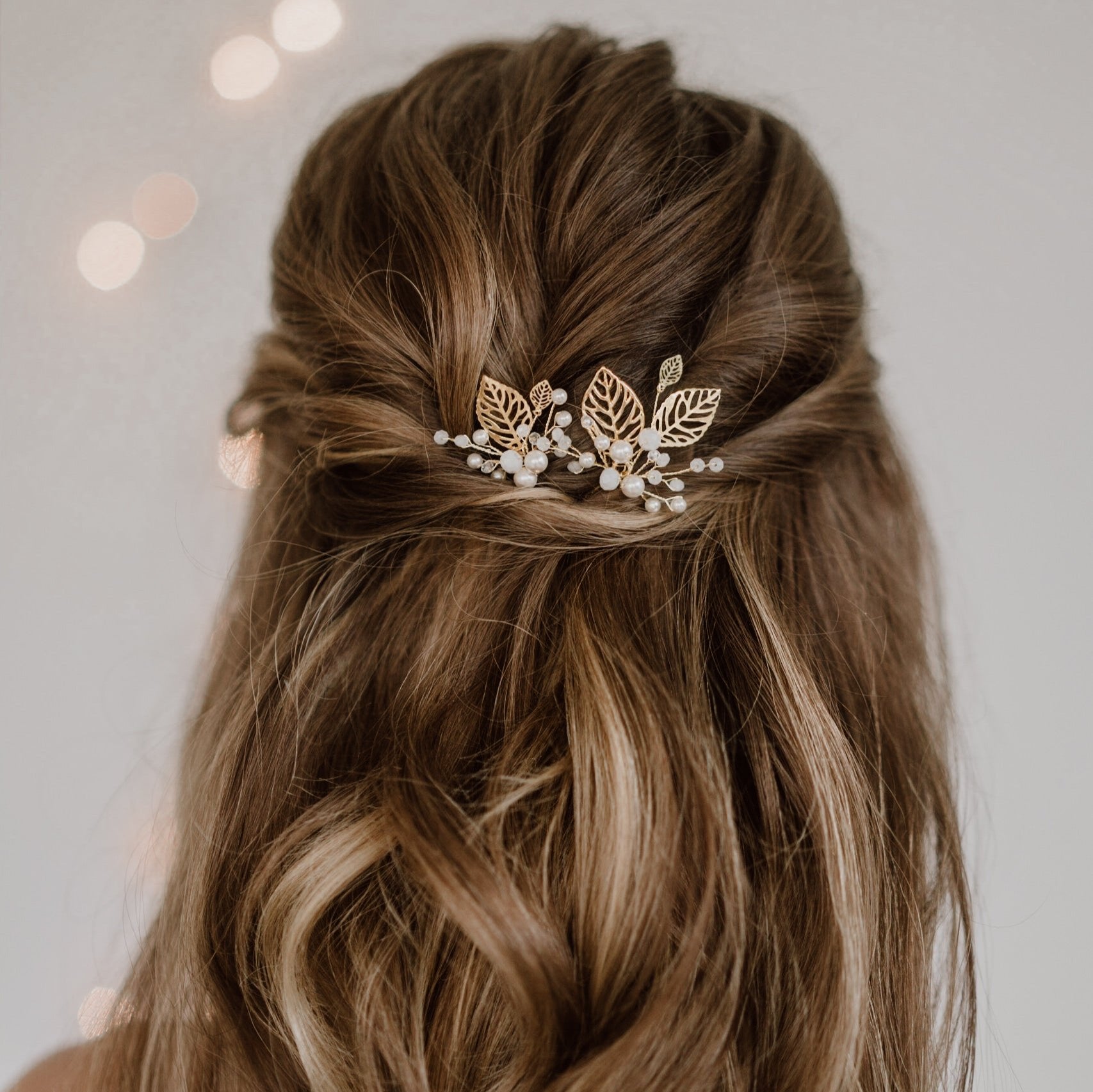 Zoe | Brauthaarschmuck - Haarnadeln mit Blättern