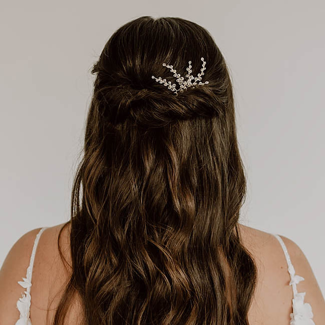 Alani | Hochzeit Haarschmuck - Haarnadeln mit Kristallperlen