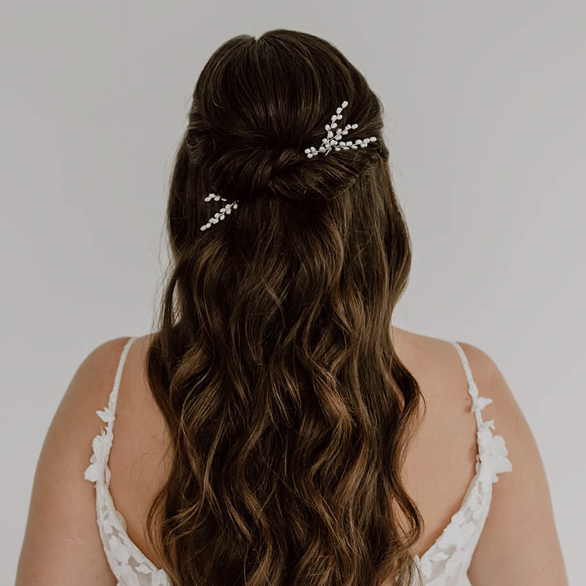Amelie | Haarnadeln Hochzeit mit echten Süßwasserperlen