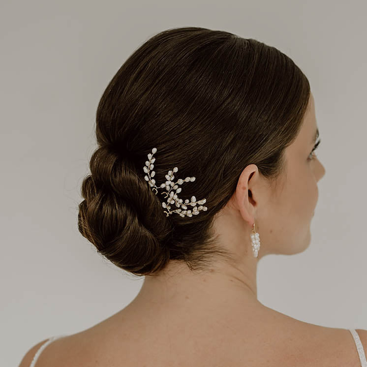 Amelie | Haarnadeln Hochzeit mit echten Süßwasserperlen