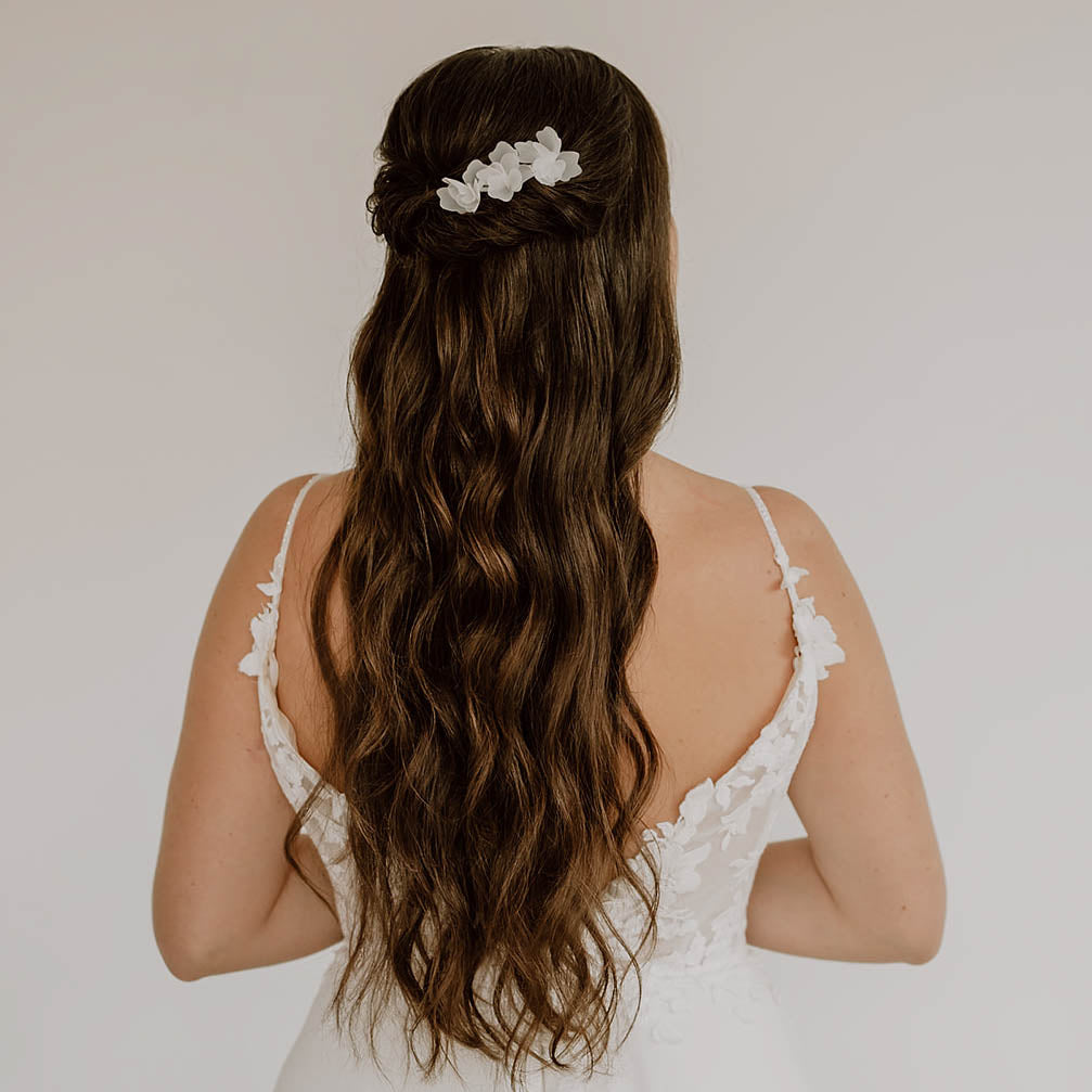 Flora | Hochzeit Haarschmuck - Haarnadeln mit Stoffblüten