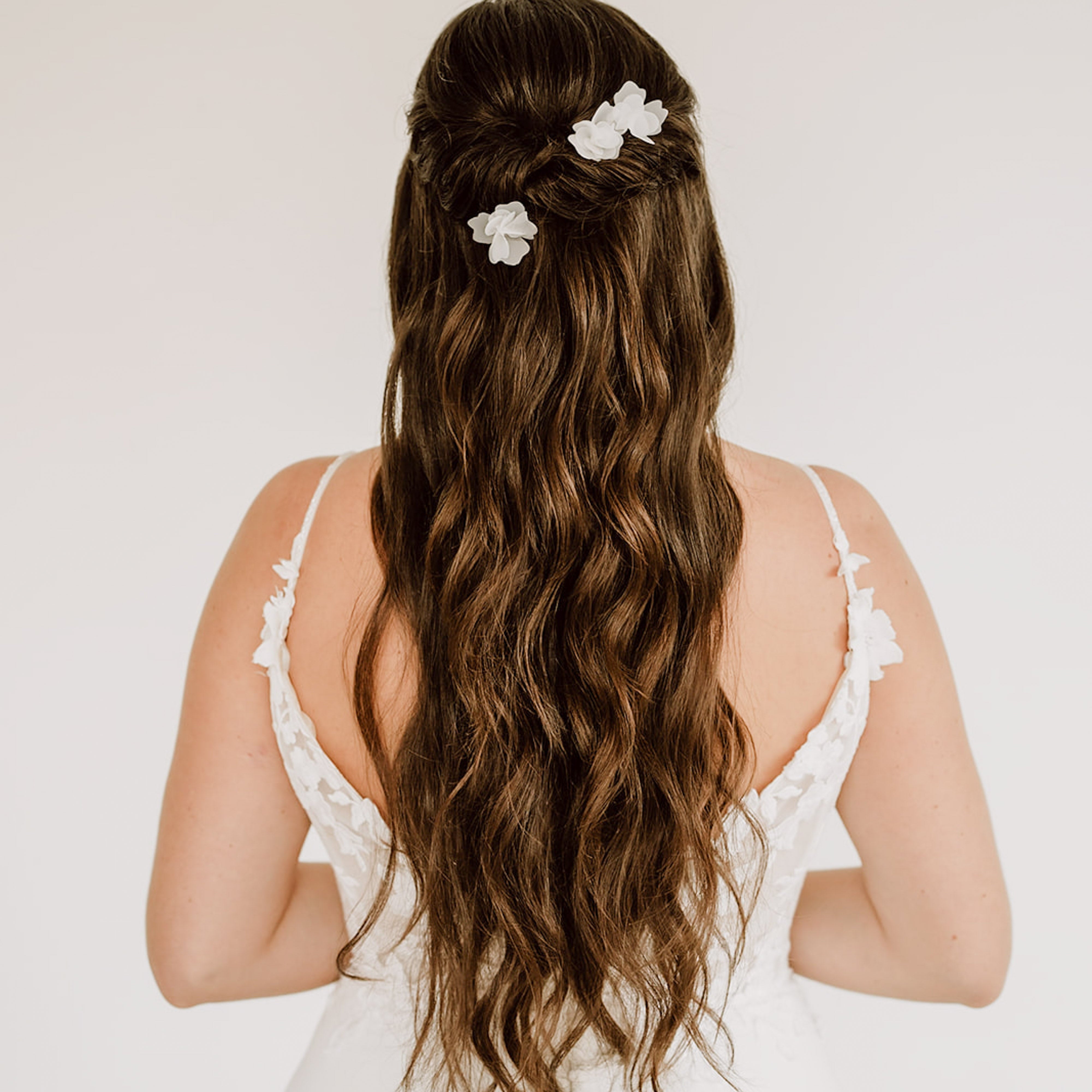 Flora | Hochzeit Haarschmuck - Haarnadeln mit Stoffblüten