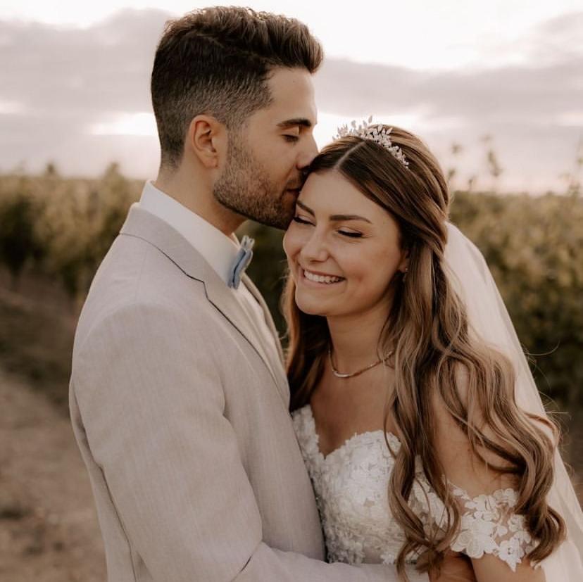 Greta | Diadem Krone - Braut Haarreif mit Perlen und Kristallen