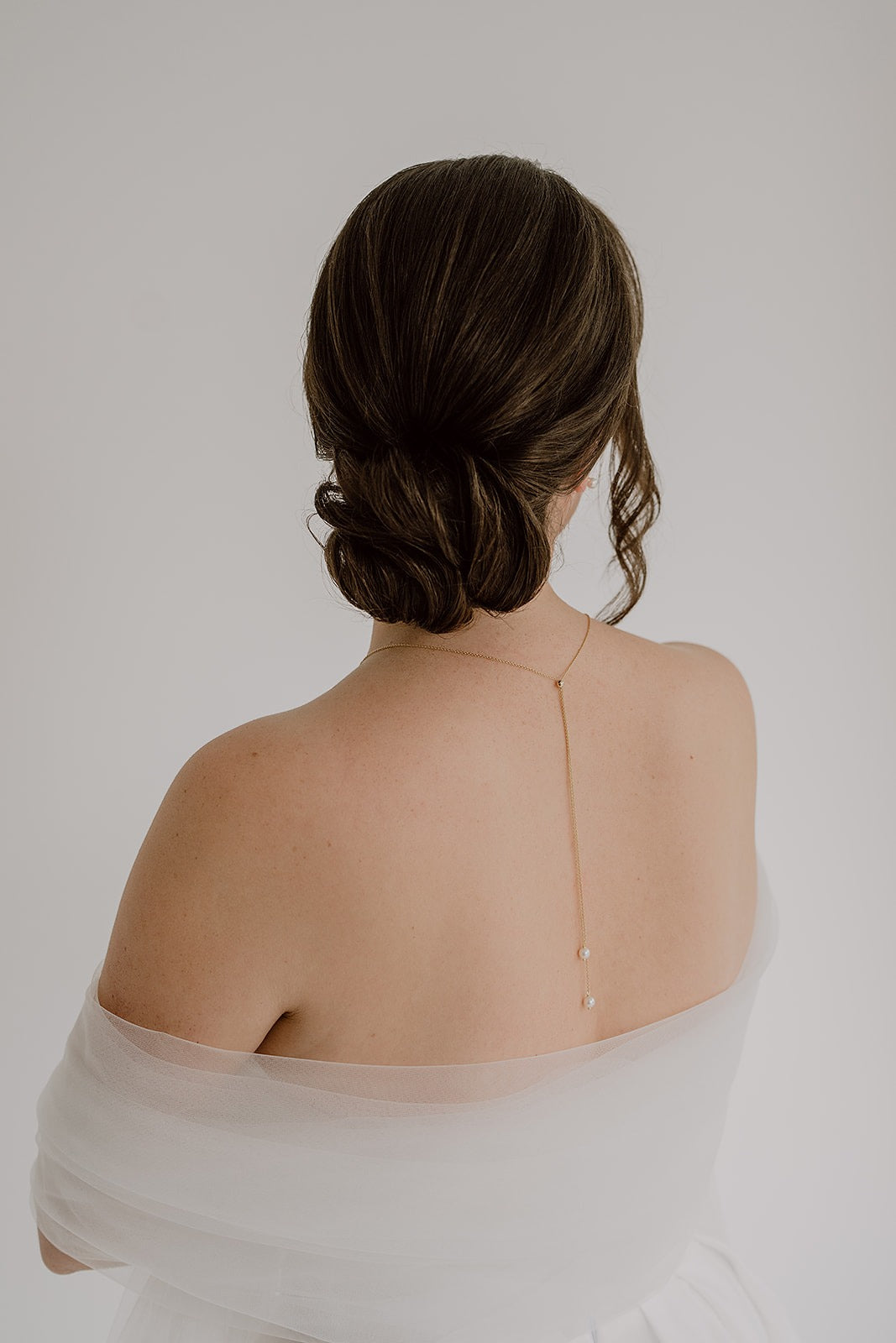 Halskette mit Rückenkette (Y-Kette) Valeria