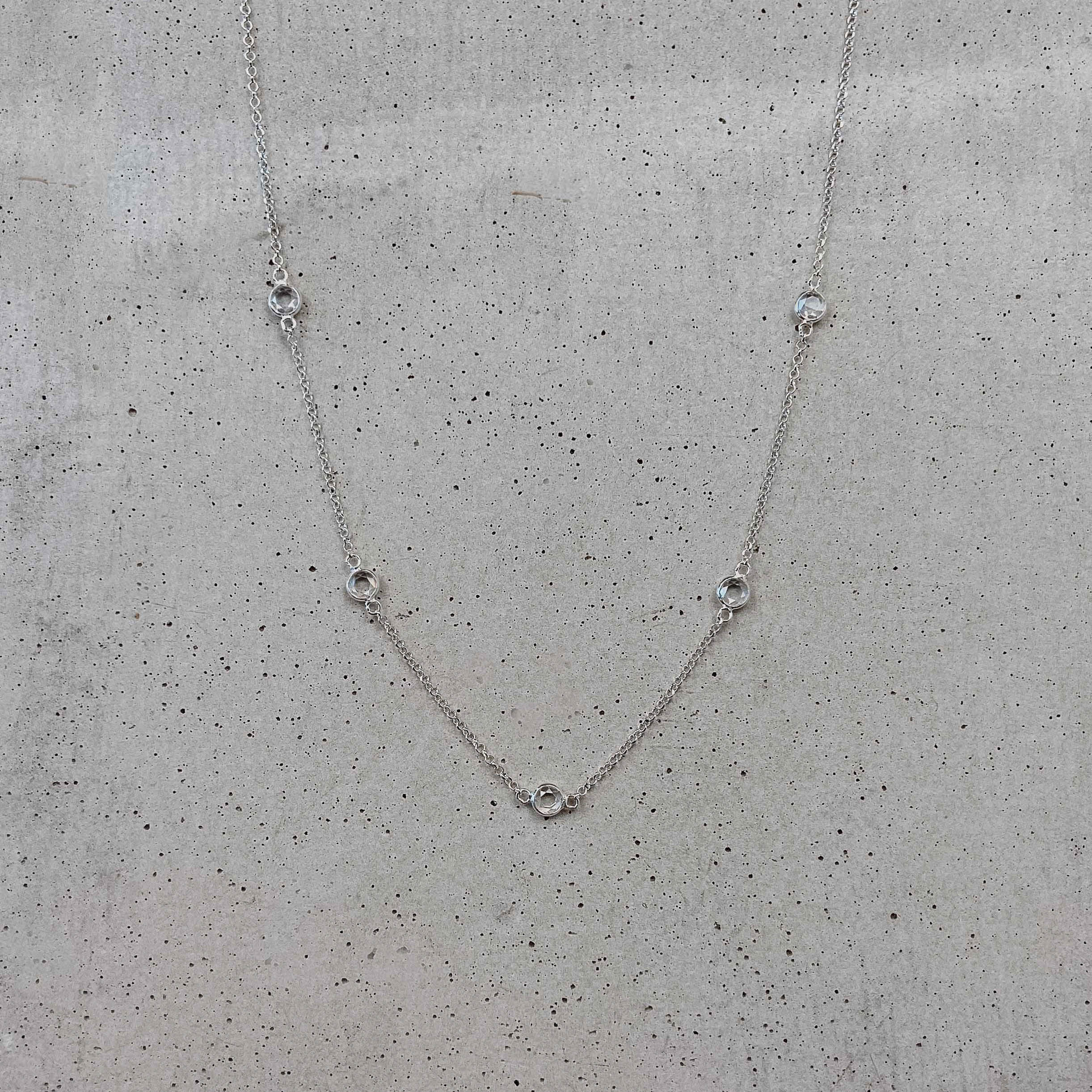 Alani | Halskette Braut mit Zirkonia Kristallen