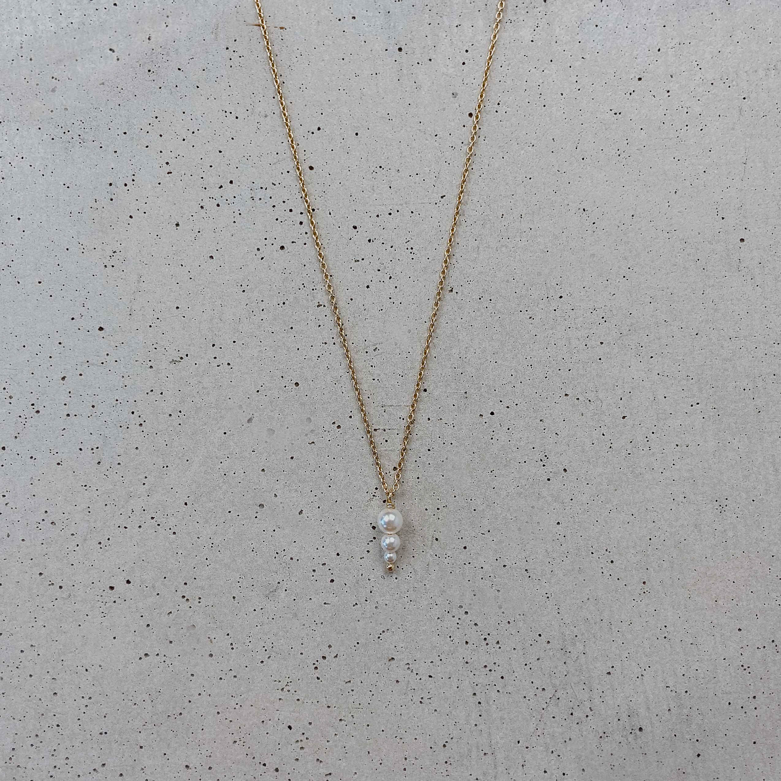 Mariella | Halskette Braut mit kleinen Perlen