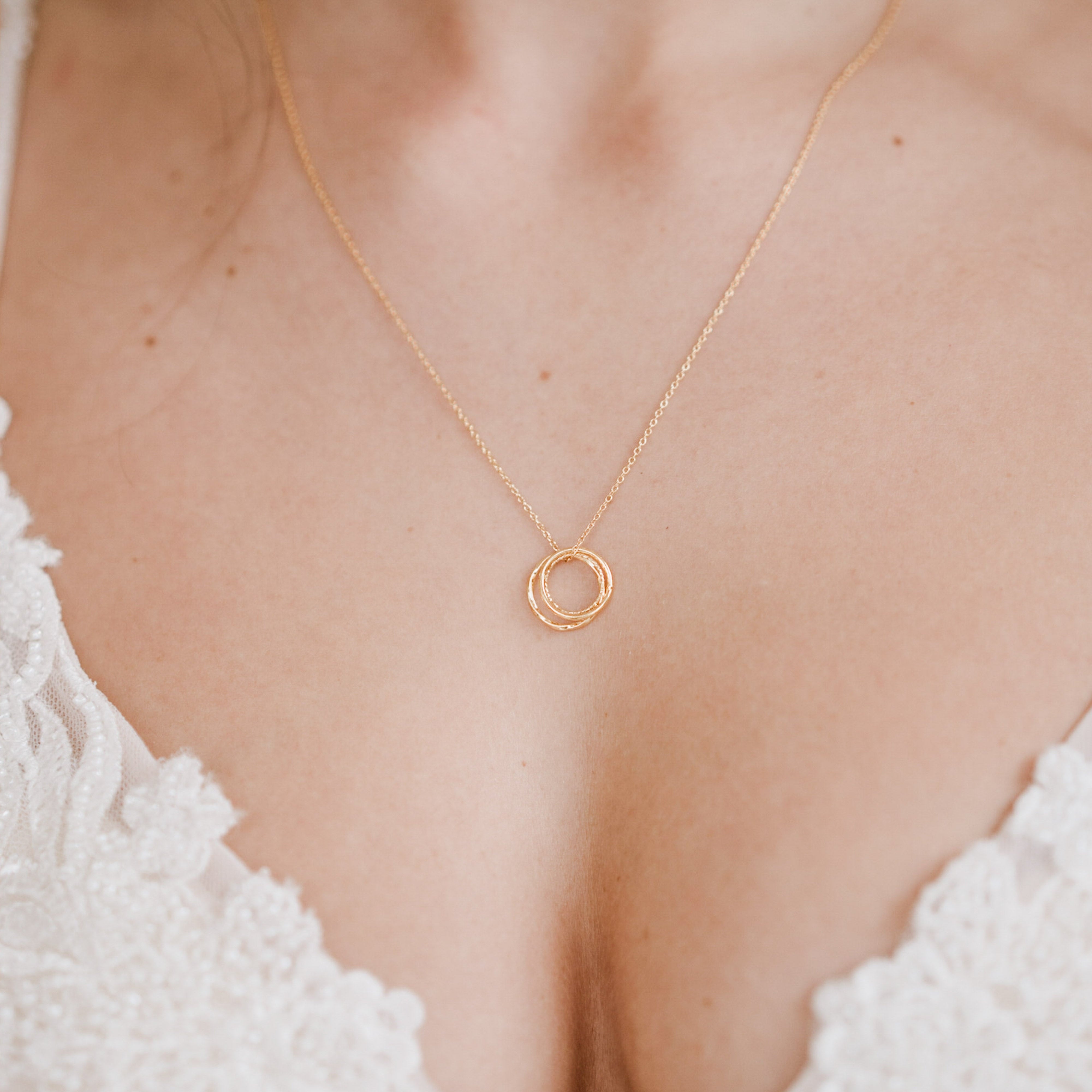 Toni Trio | Brautkette mit 3 Kreisen dezent