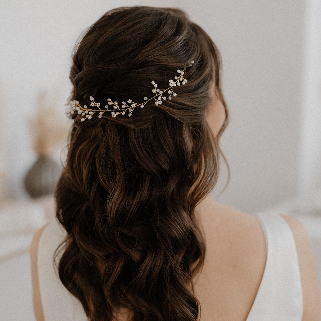 Susi | Brauthaarschmuck - Headpiece mit kleinen Perlen