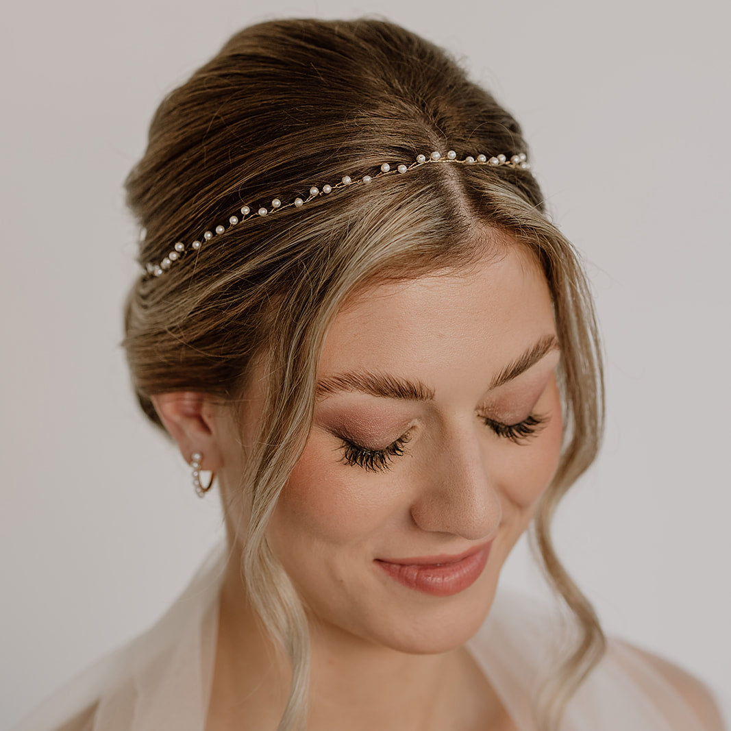 Basic I | Braut Headpiece mit Perlen
