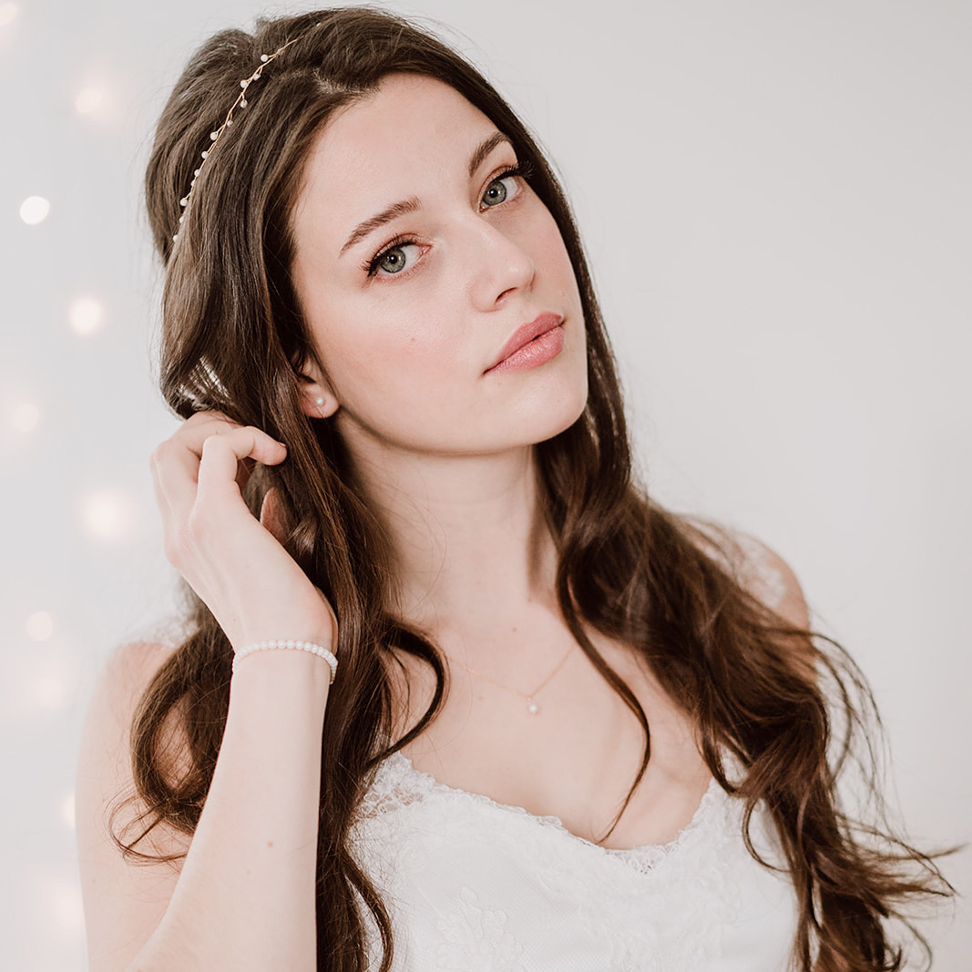 Basic I | Braut Headpiece mit Perlen
