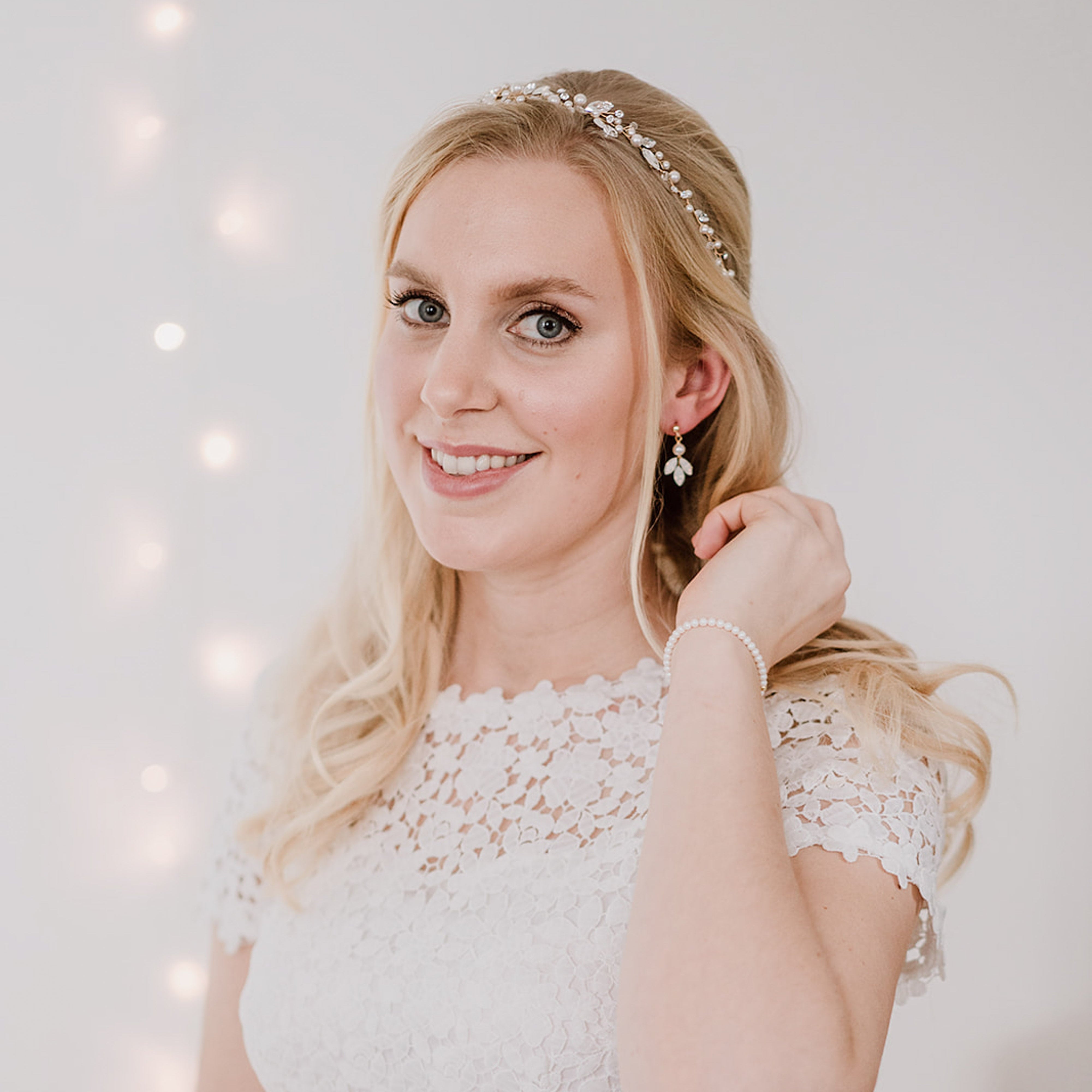Luise | Haarschmuck Hochzeit mit Perlen und Kristallen