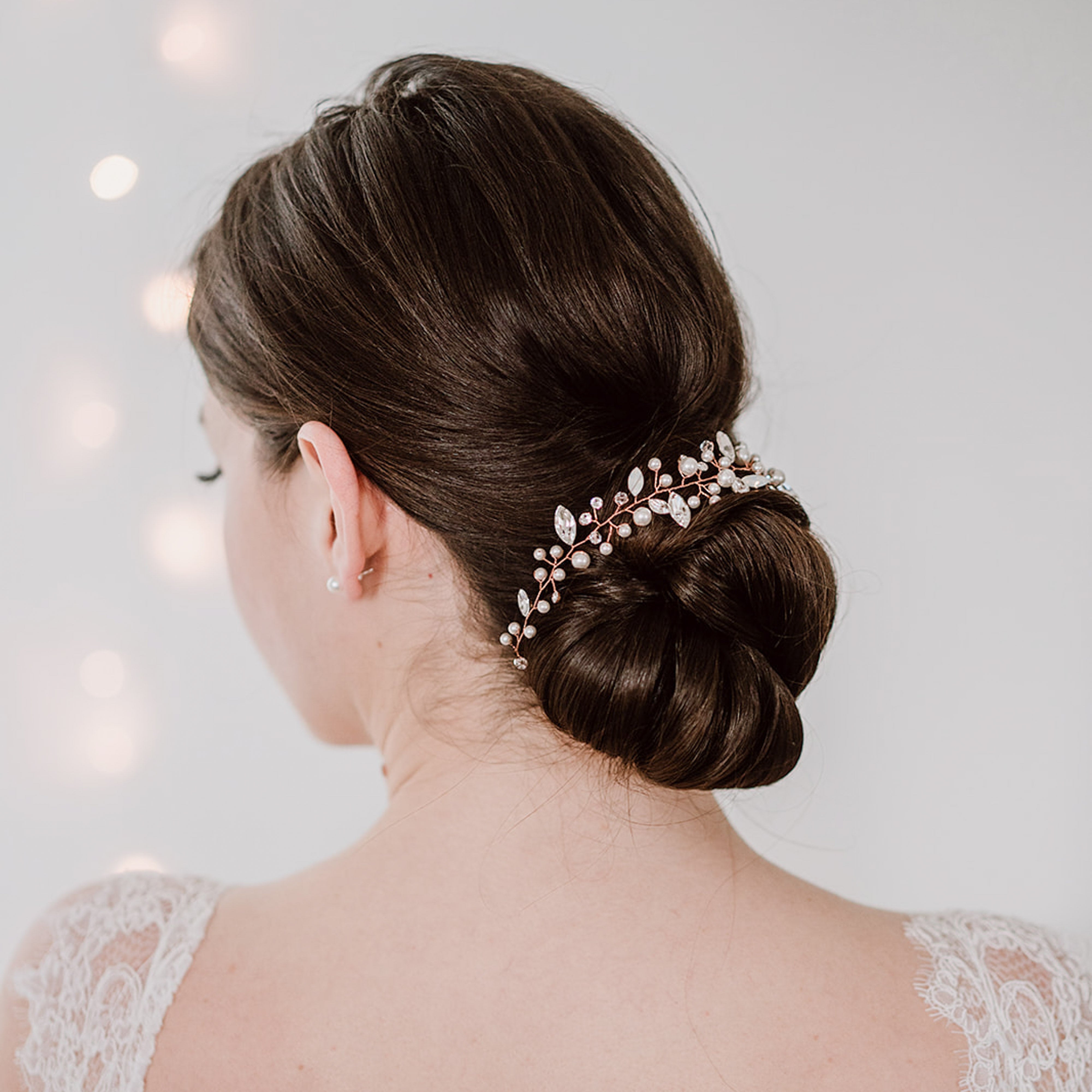 Luise | Haarschmuck Hochzeit mit Perlen und Kristallen