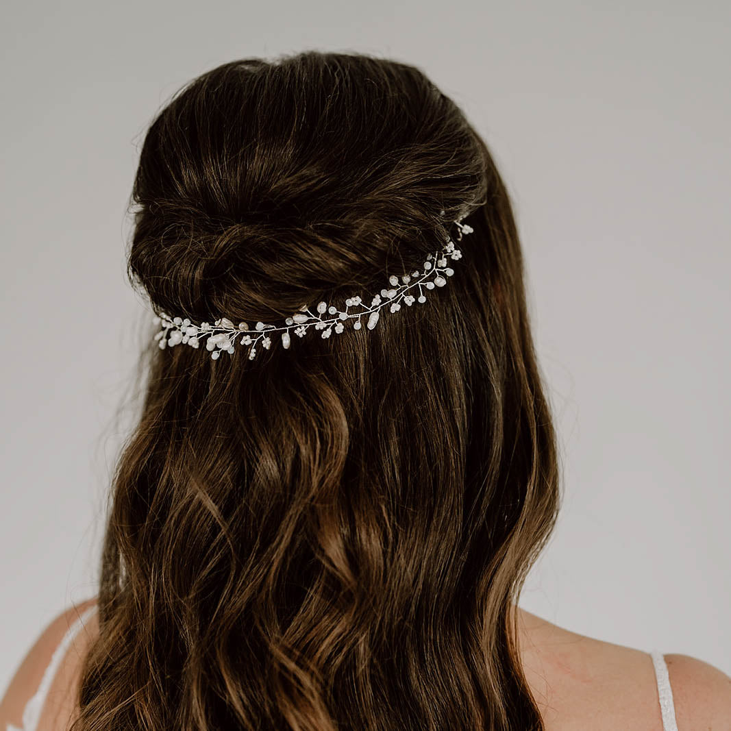 Susi | Brauthaarschmuck, Headpiece mit kleinen Perlen