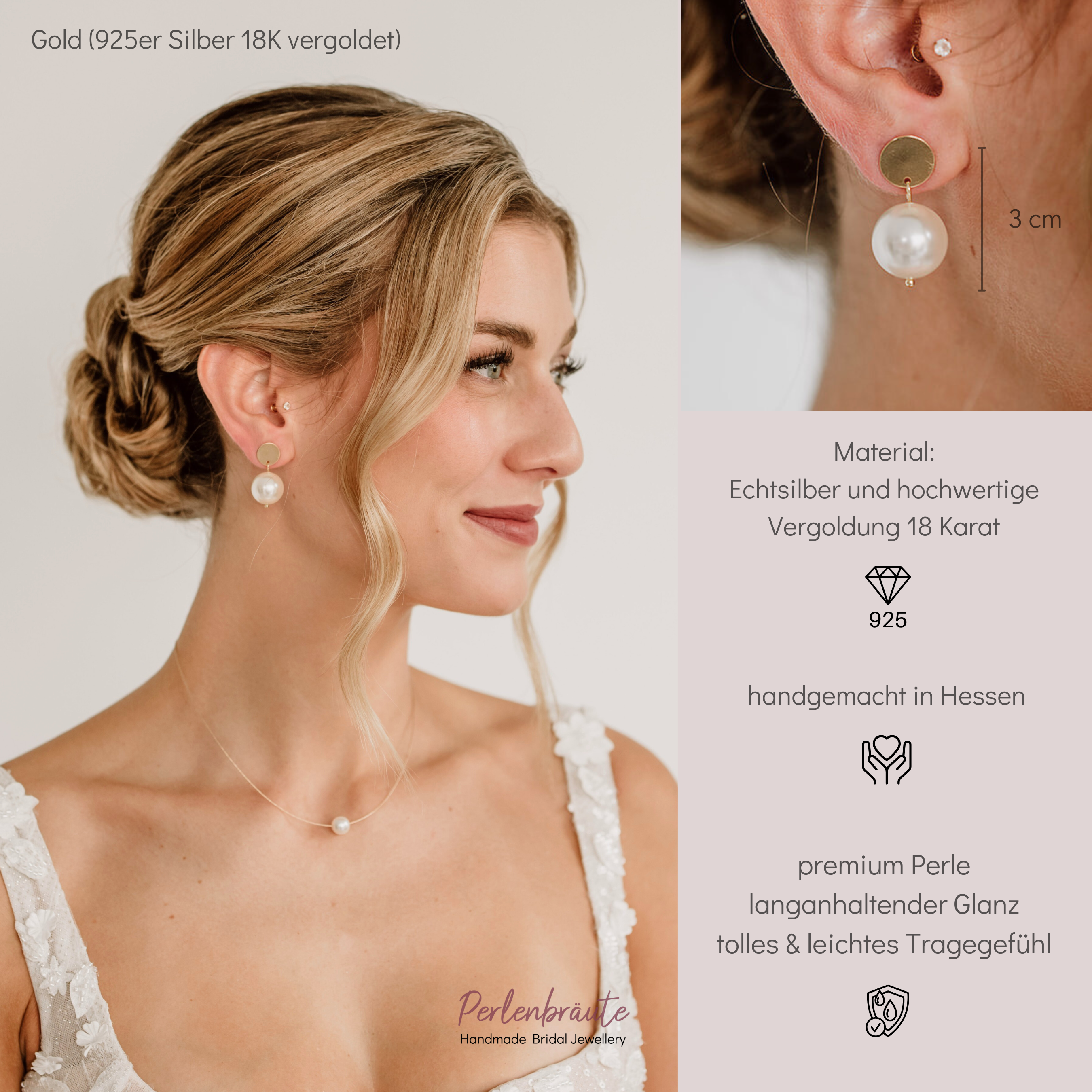 Hedi klein | Braut Ohrringe mit Perle