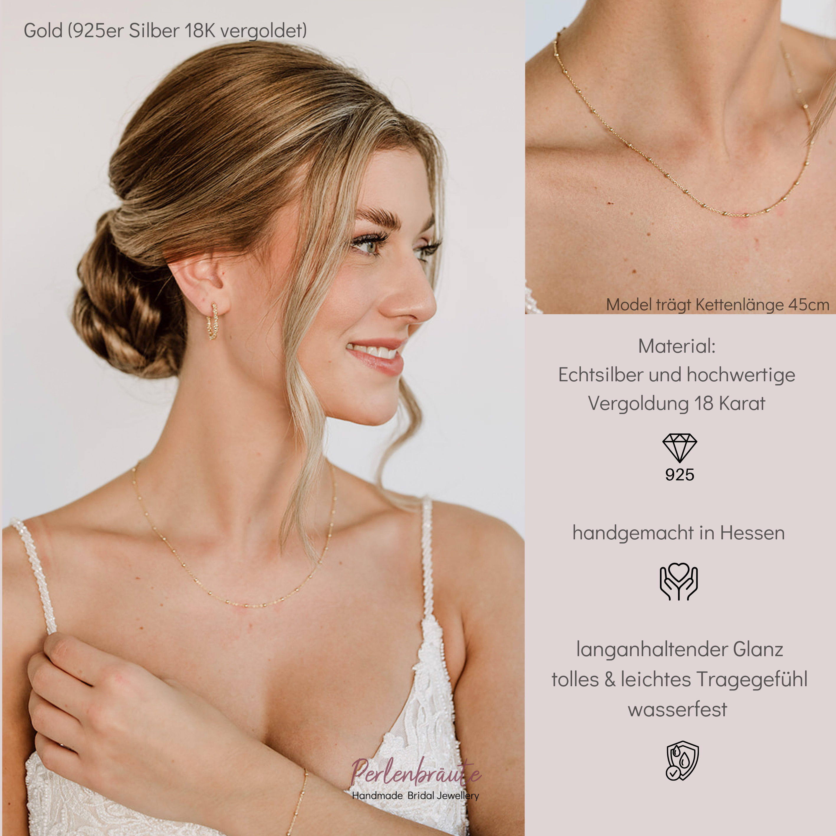 Kaya | Brauthalskette dezent