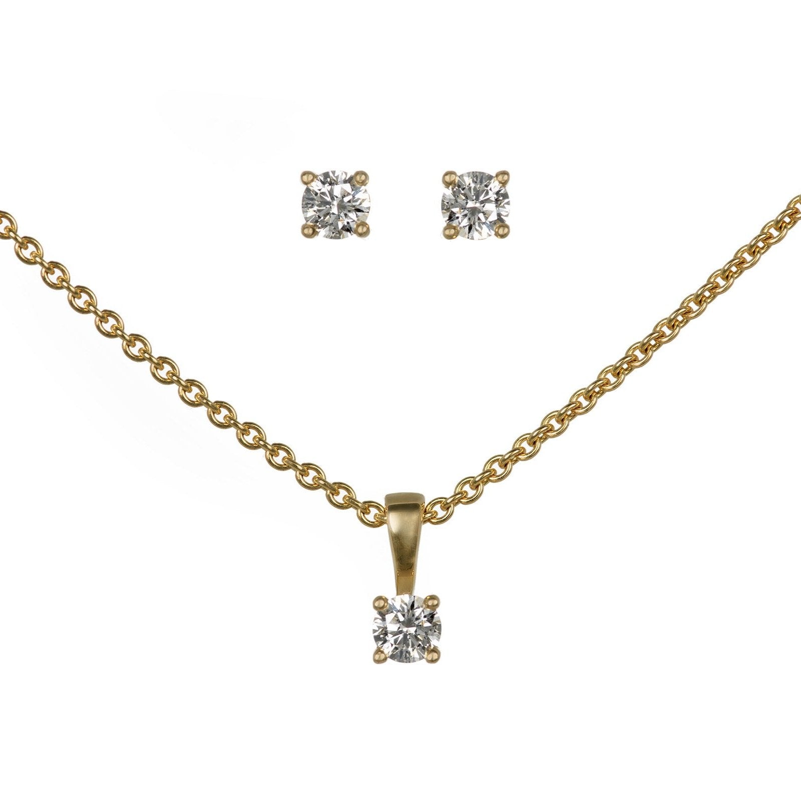 Brillantstecker Estelle 585er Gelbgold
