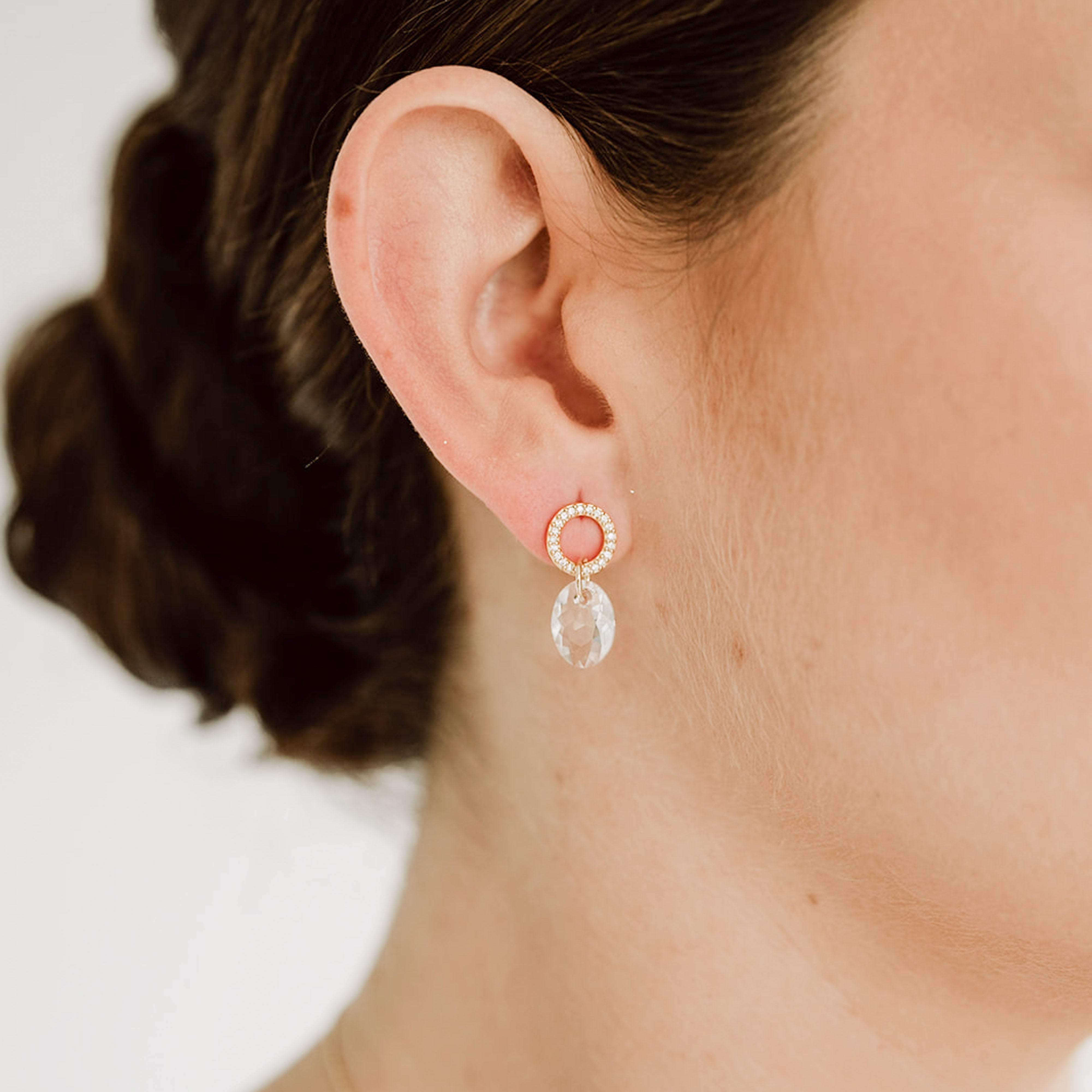 Mimi | Ohrringe Hochzeit mit Zirkonia