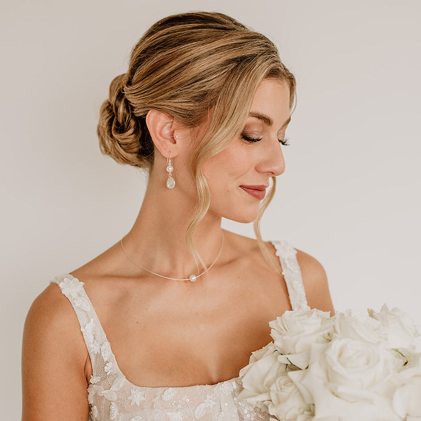 Perla 8mm | Braut Halsreif mit Perle