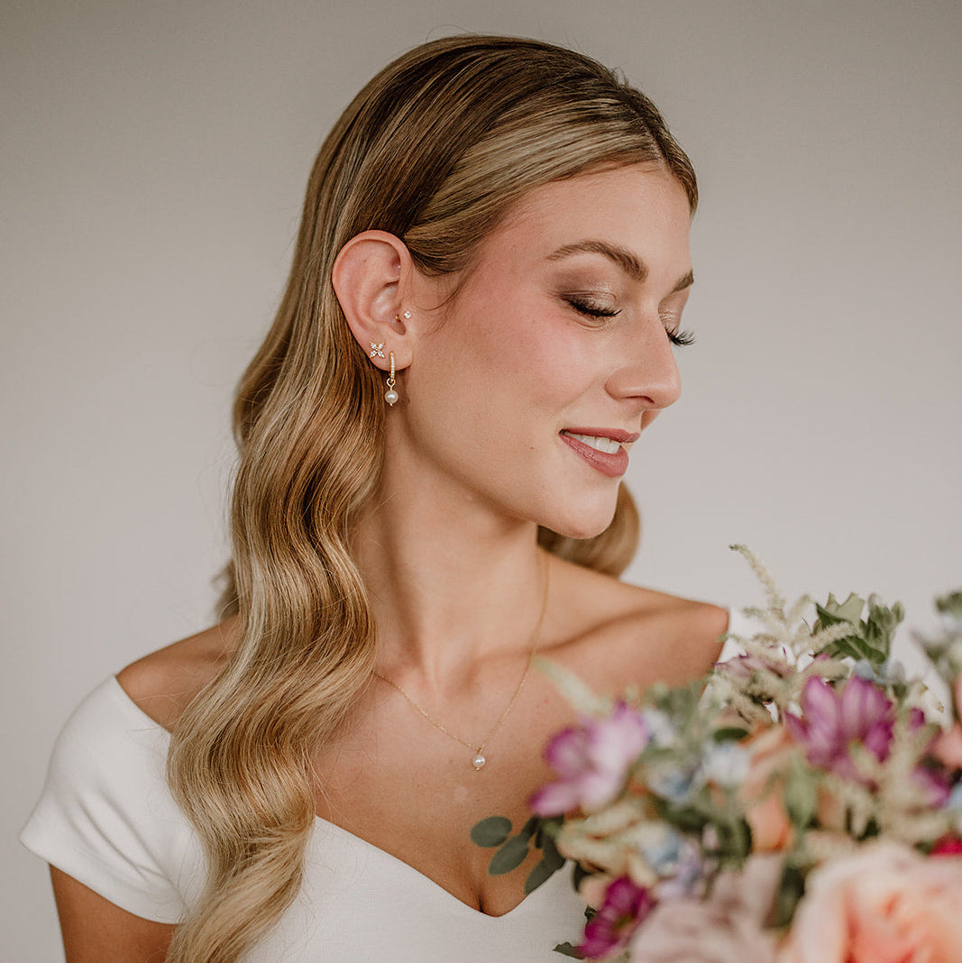 Perla 6mm | Halskette Braut mit kleiner veganer Perle