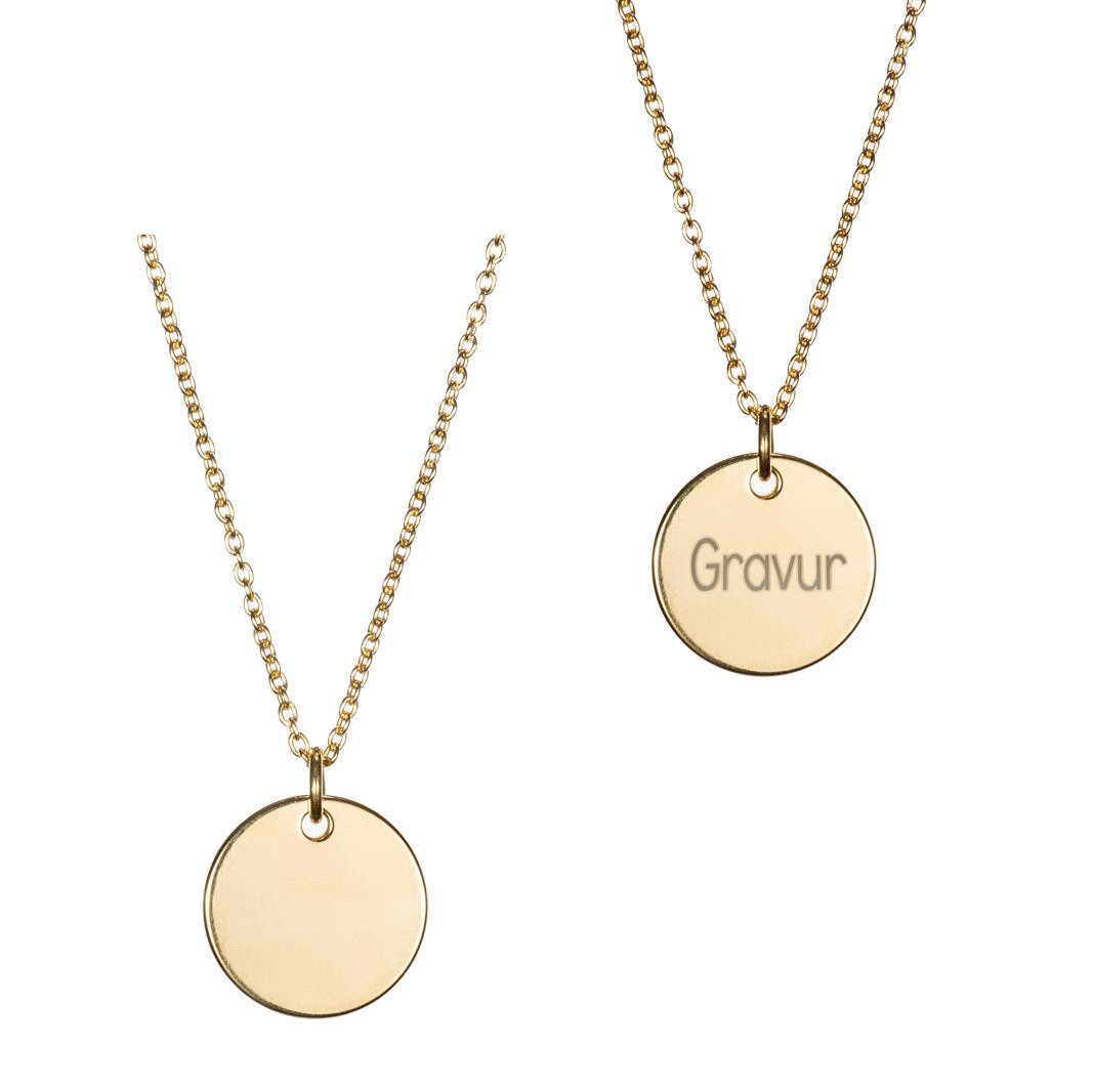 personalisierbare Brauthalskette in der Farbe Gold