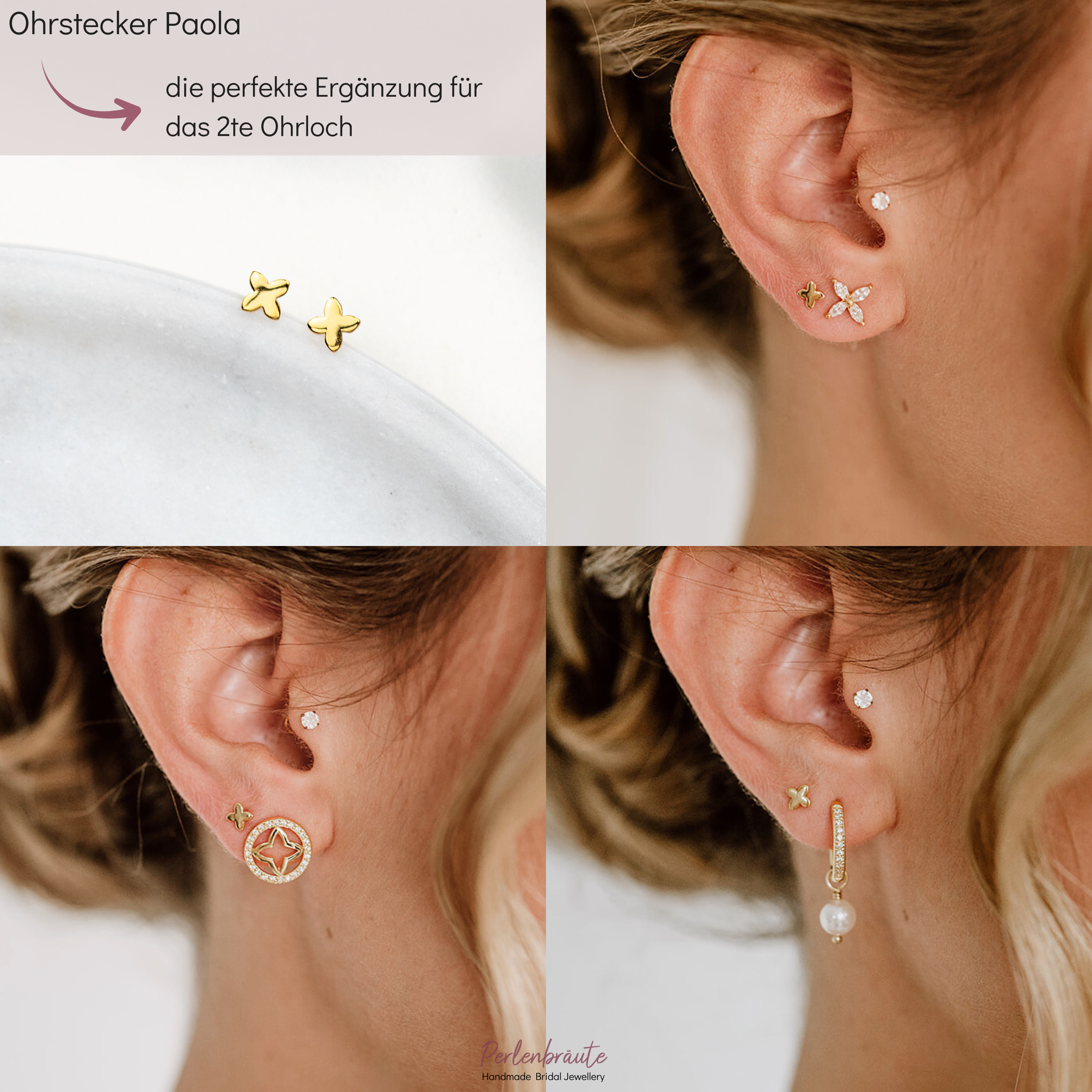 Paola | Braut Ohrringe Stern
