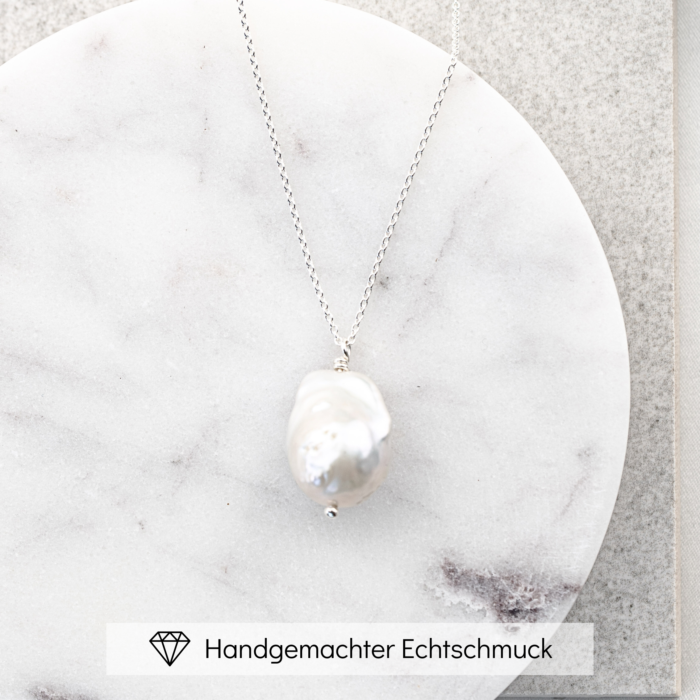 Aurelia | limitierte Halskette Hochzeit mit echter Barockperle